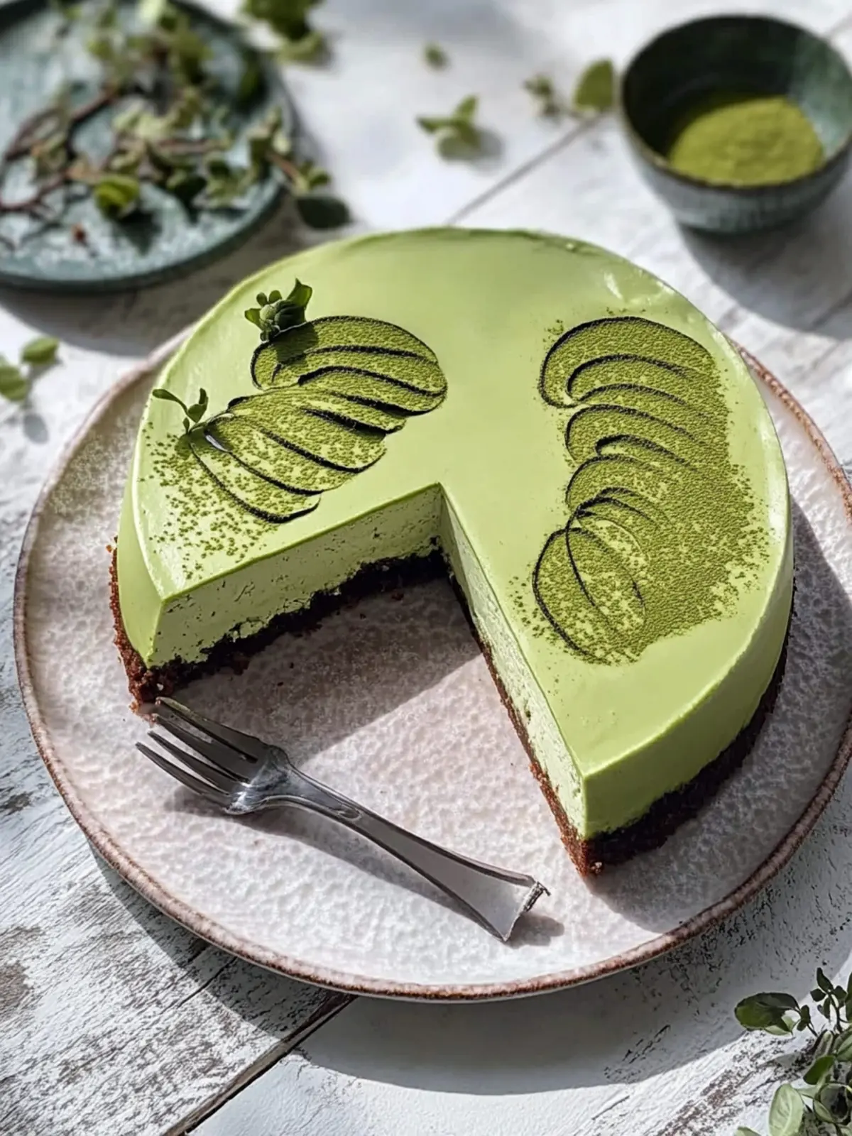 Delicious Tofu Matcha Cheesecake That’s No-Bake and Guilt-Free 3 Tofu Matcha Cheesecake