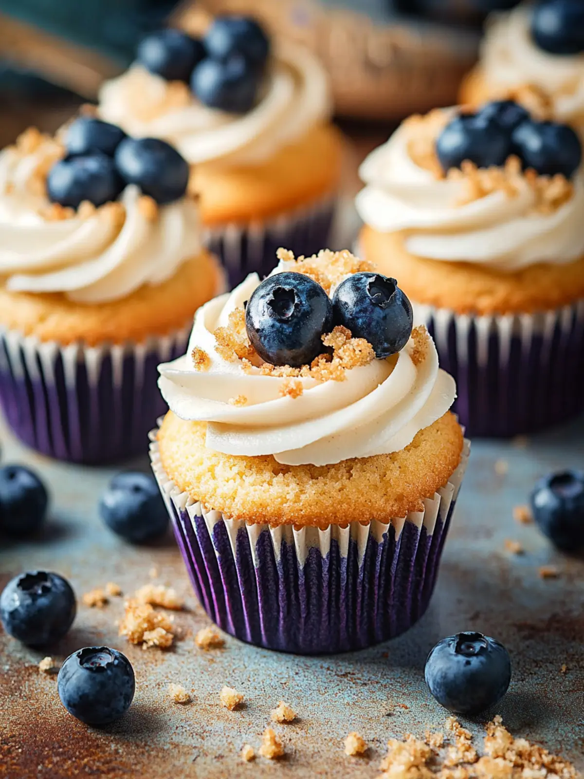 Irresistible Blueberry Cheesecake Cupcakes to Delight You 3 Blueberry Cheesecake Cupcakes