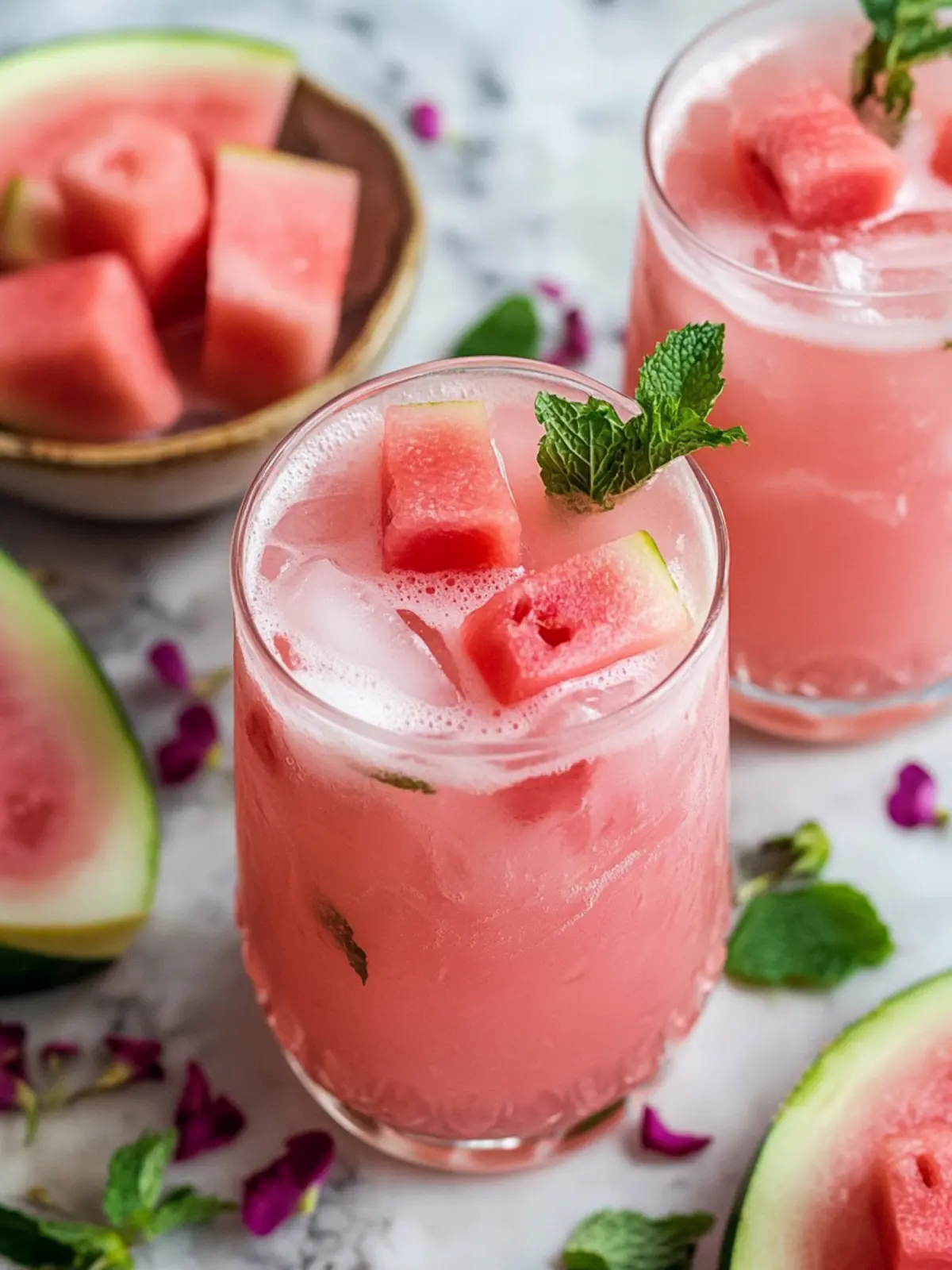 Refresh with Watermelon Rose Drink for Summer Bliss 4 Watermelon Rose Drink