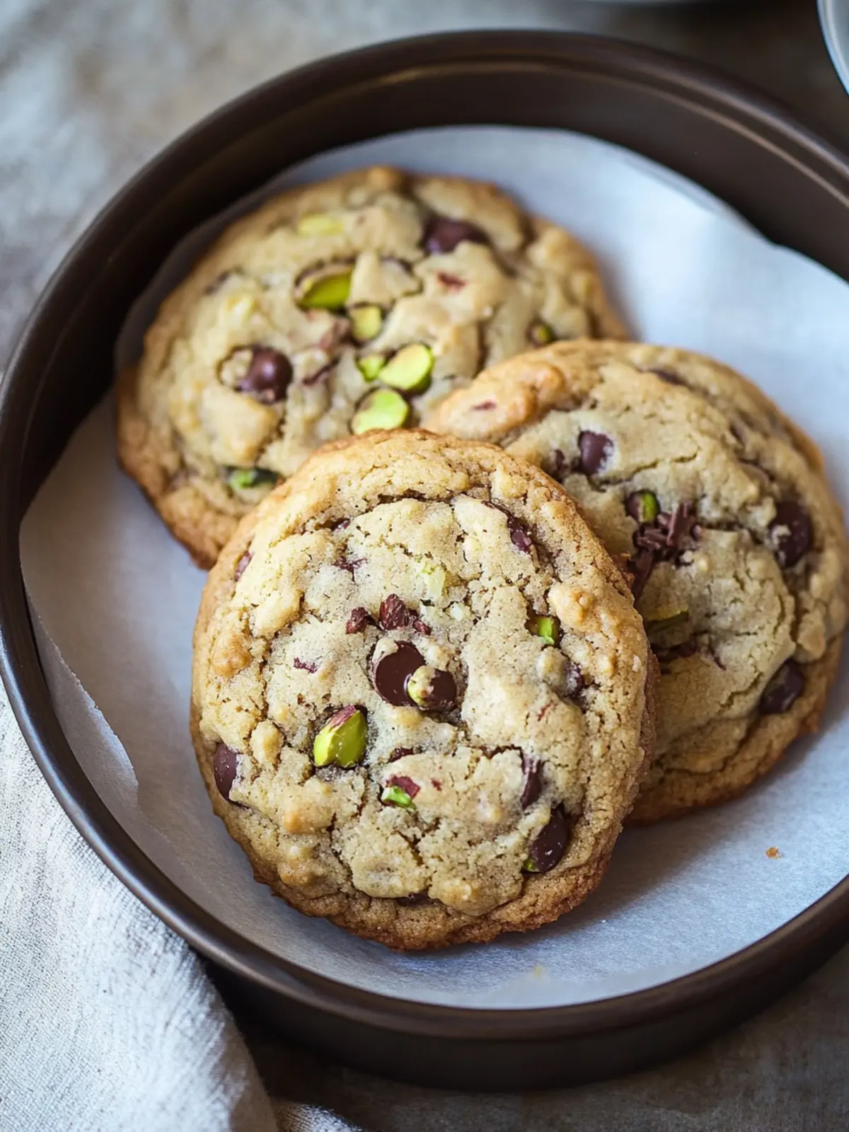 Decadent Salted Pistachio Dark Chocolate Chip Cookies Recipe 2 Salted Pistachio Dark Chocolate Chip Cookies