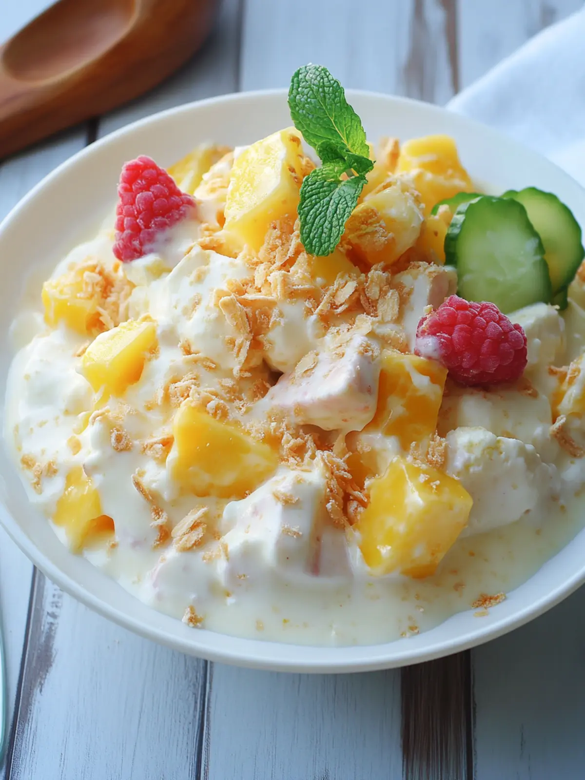 Delicious Hawaiian Cheesecake Salad to Brighten Your Day 4 Hawaiian Cheesecake Salad