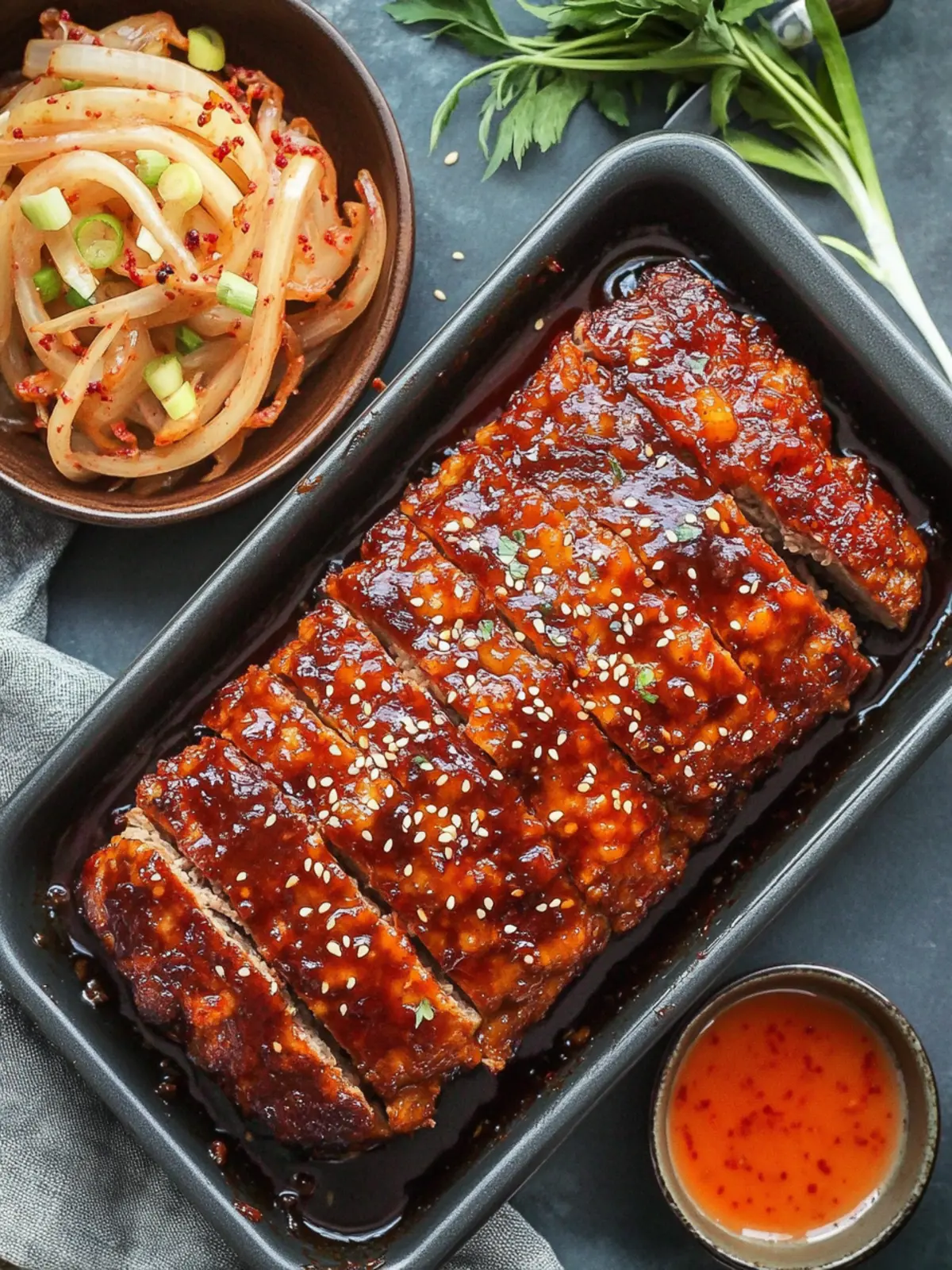 Savory Korean Meatloaf with Gochujang Glaze You'll Love 5 Korean Meatloaf with Gochujang Glaze