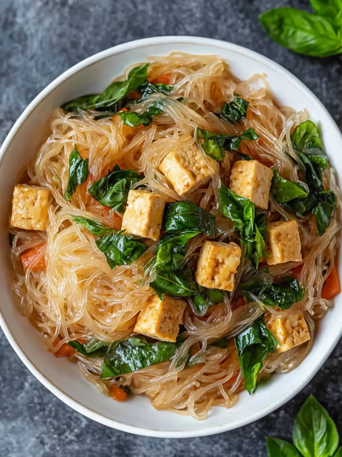 Basil and Tofu Vermicelli: A Flavor-Packed Comfort Bowl 3 Basil and Tofu Vermicelli