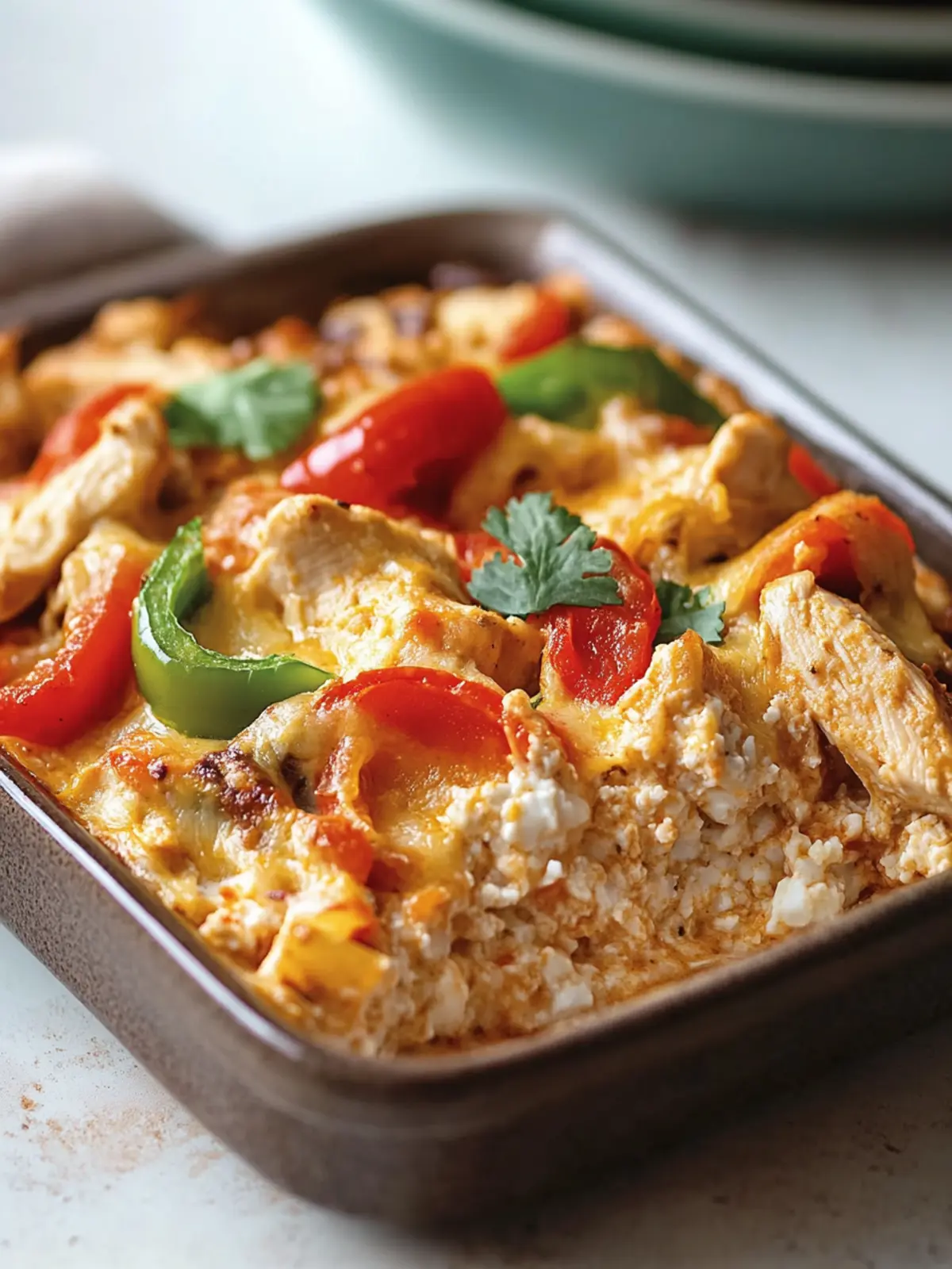 Satisfy Your Cravings with Chicken Fajita Cottage Cheese Bake 5 Chicken Fajita Cottage Cheese Bake