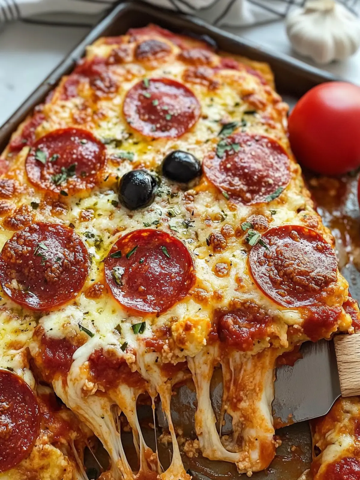 Irresistible Cauliflower Pizza Casserole Everyone Will Love 2 Cauliflower Pizza Casserole