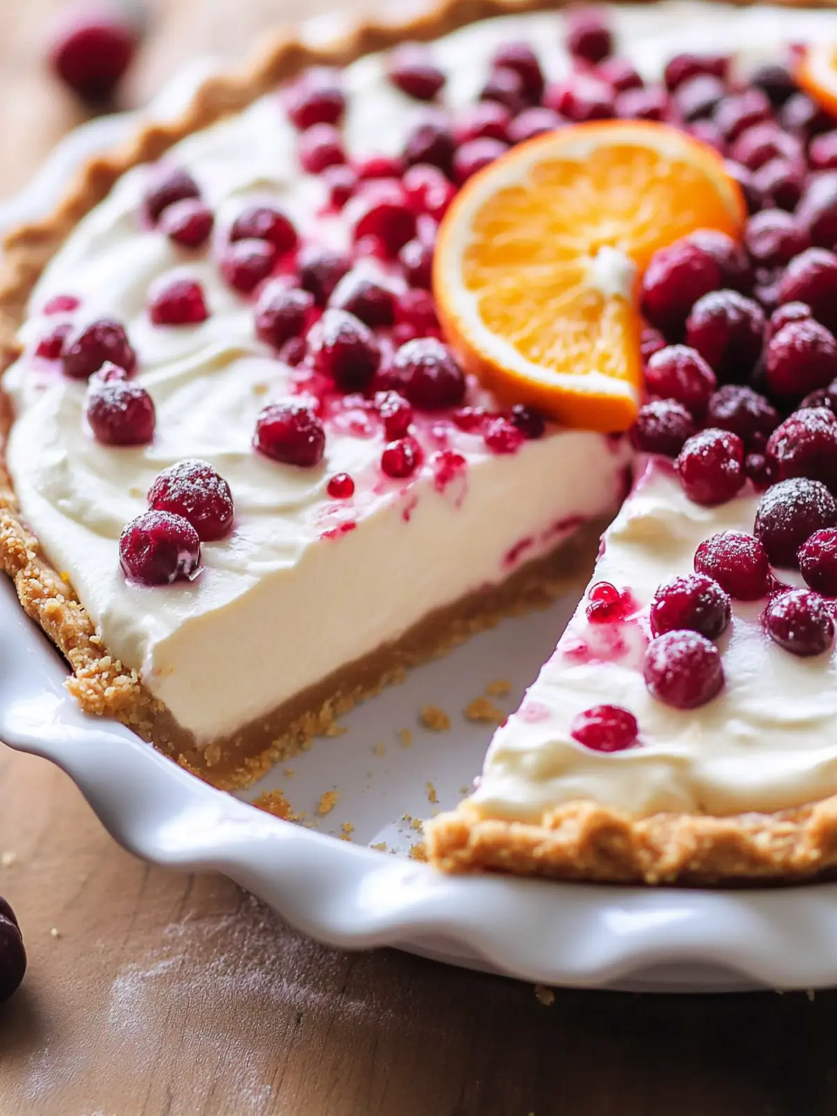 Delightful Cranberry Orange Cream Pie That's Simply No-Bake 2 Cranberry Orange Cream Pie