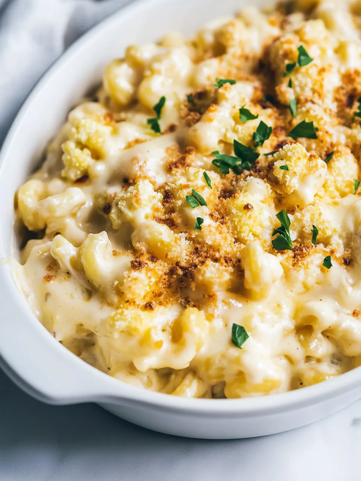 Deliciously Creamy Cauliflower Mac and Cheese Recipe 4 Cauliflower Mac and Cheese