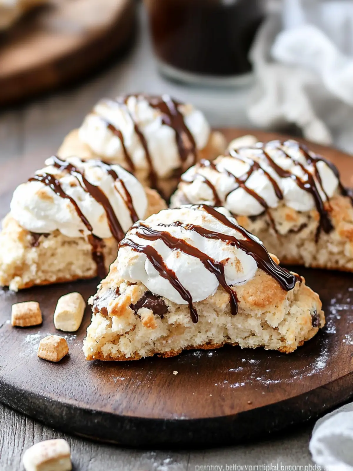 Irresistible S’mores Scones: A Sweet Treat You Can't Resist 4 S’mores Scones