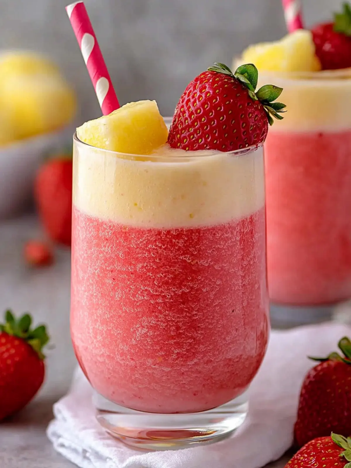 Blend Up Bliss with This Strawberry Colada Smoothie Recipe 3 Strawberry Colada Smoothie