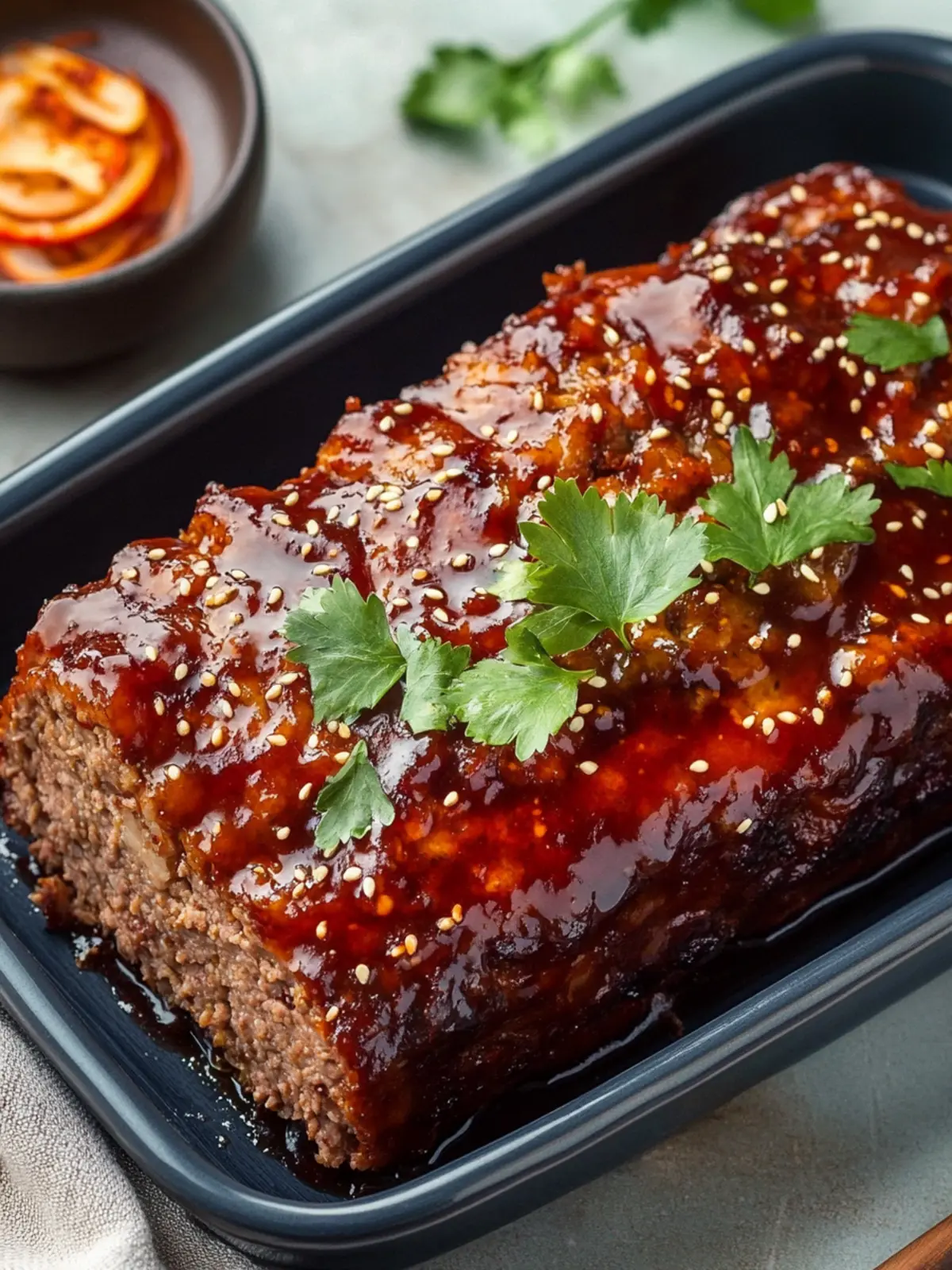 Savory Korean Meatloaf with Gochujang Glaze You'll Love 2 Korean Meatloaf with Gochujang Glaze