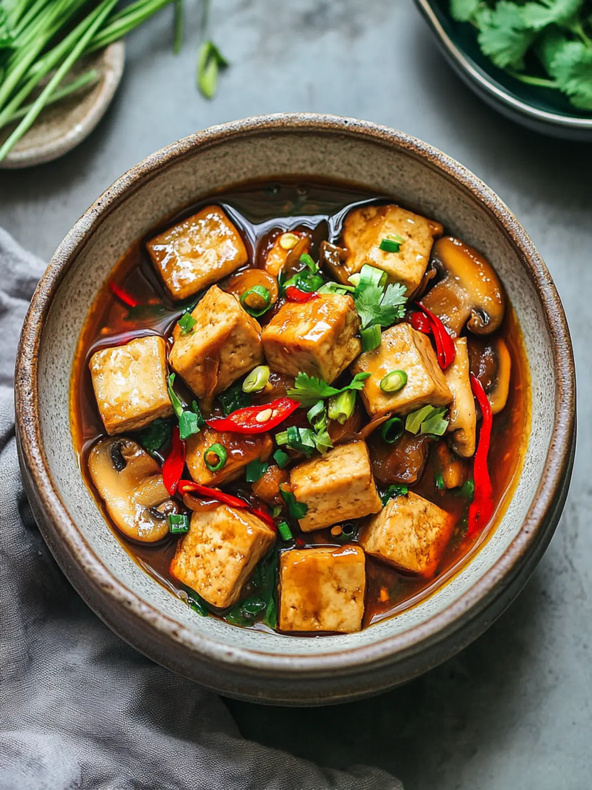Delicious Vietnamese Braised Tofu & Mushrooms in 27 Minutes 3 Vietnamese Braised Tofu & Mushrooms
