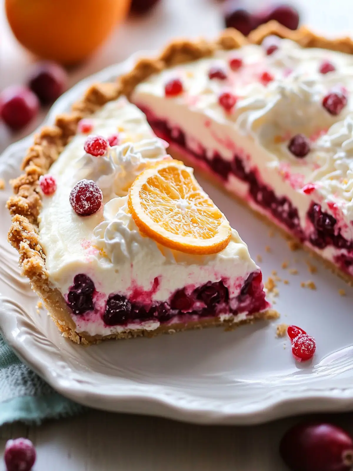 Delightful Cranberry Orange Cream Pie That's Simply No-Bake 5 Cranberry Orange Cream Pie