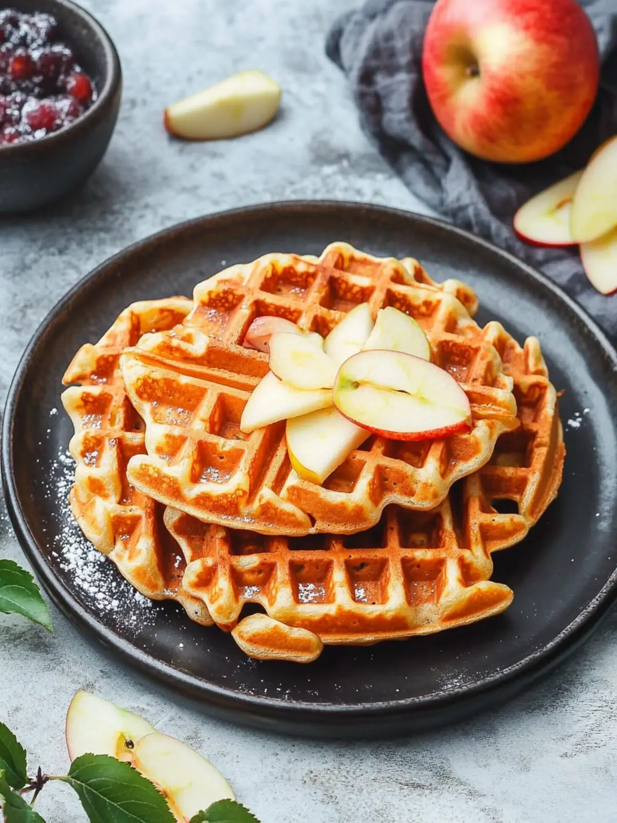 Delicious Apple Waffles That Will Brighten Your Morning 2 Apple Waffles