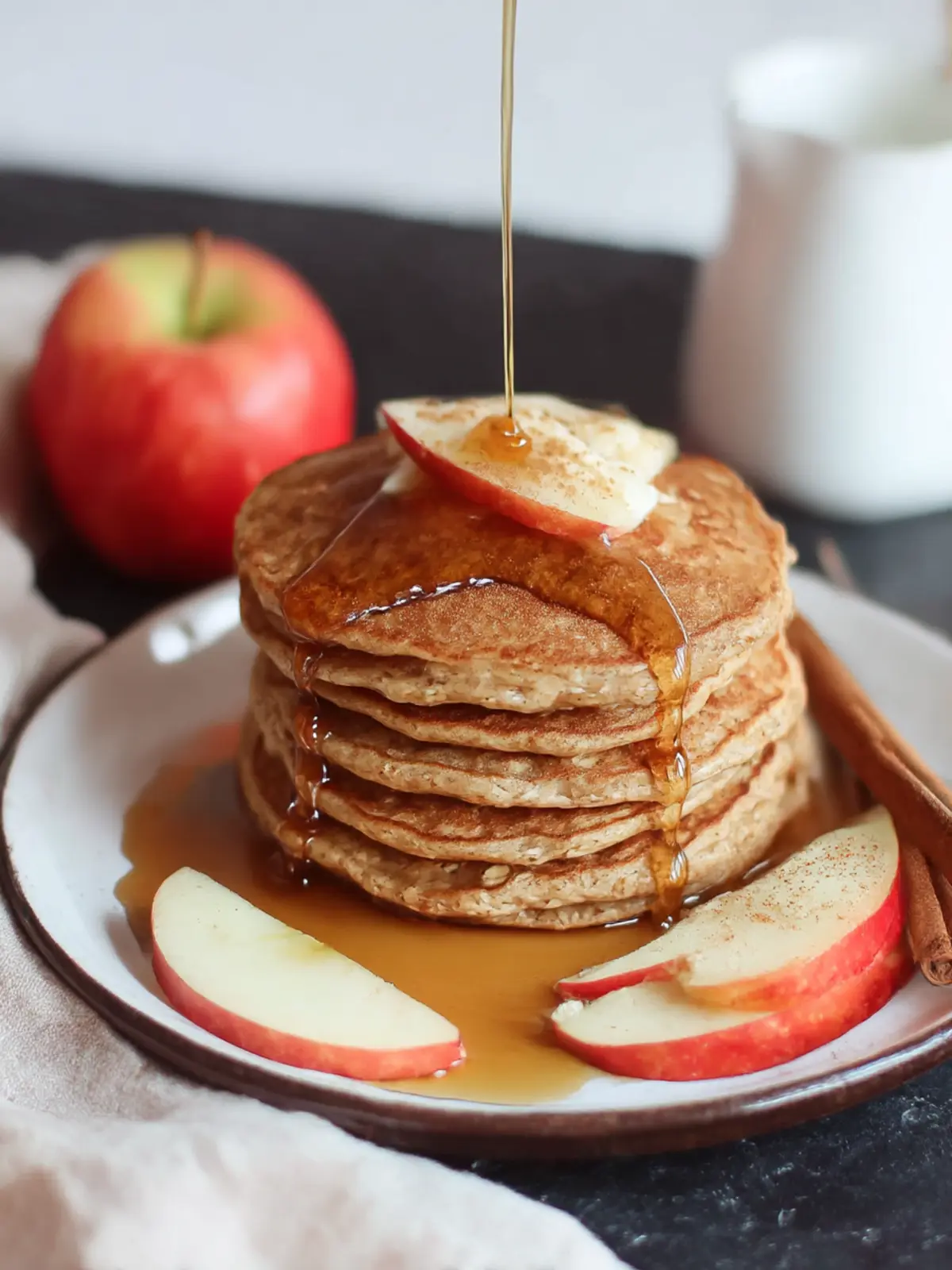 Satisfy Your Cravings with Apple Cinnamon Oat Pancakes 2 Apple Cinnamon Oat Pancakes