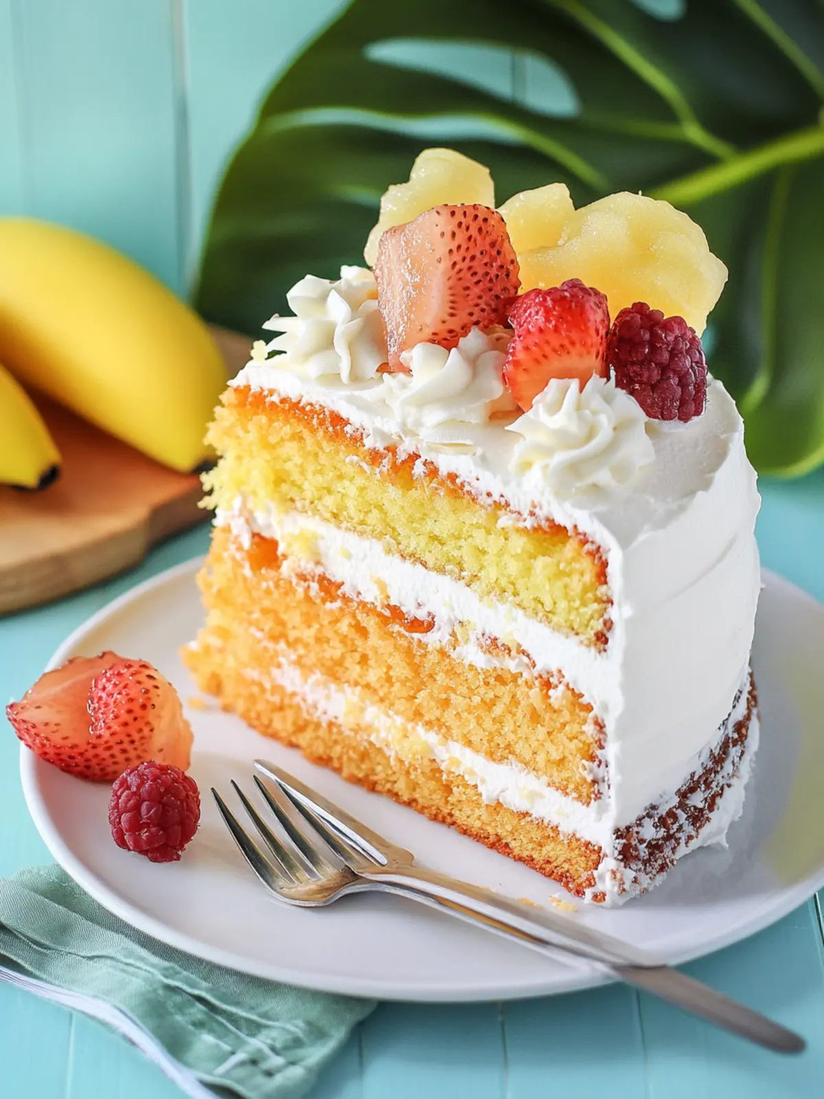 Delight in Tropical Bliss with Hawaiian Sunset Cake Recipe 3 Hawaiian Sunset Cake