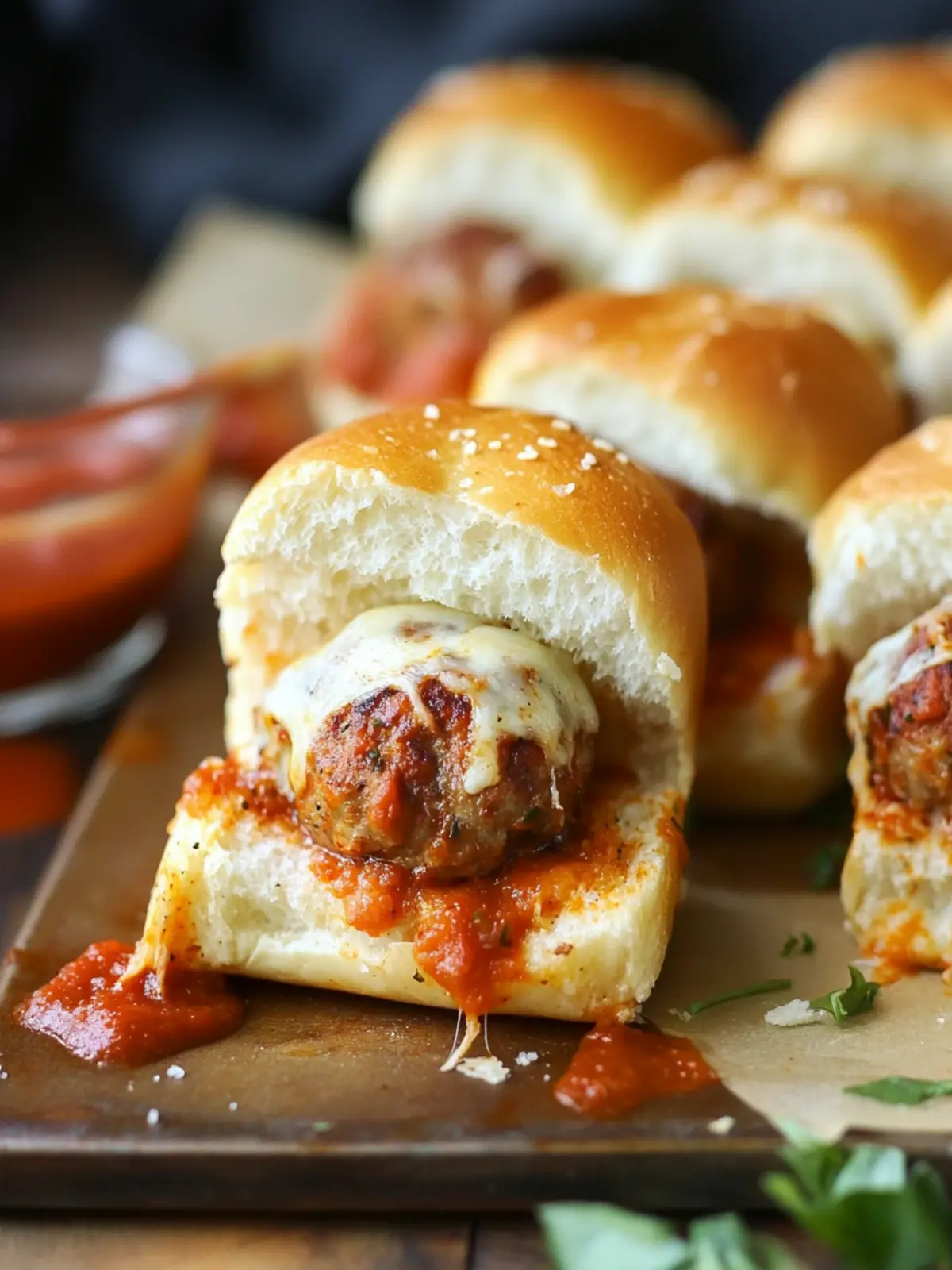 Savory Mozzarella Meatball Sliders on Hawaiian Rolls You’ll Love 3 Mozzarella Meatball Sliders on Hawaiian Rolls