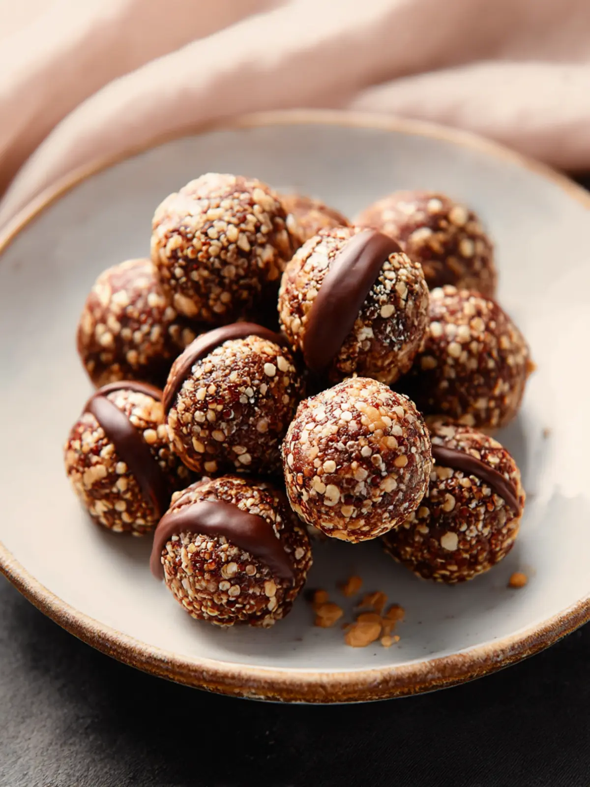 Irresistible Chocolate Peanut Butter Quinoa Crunch Bites Recipe 5 Chocolate Peanut Butter Quinoa Crunch Bites