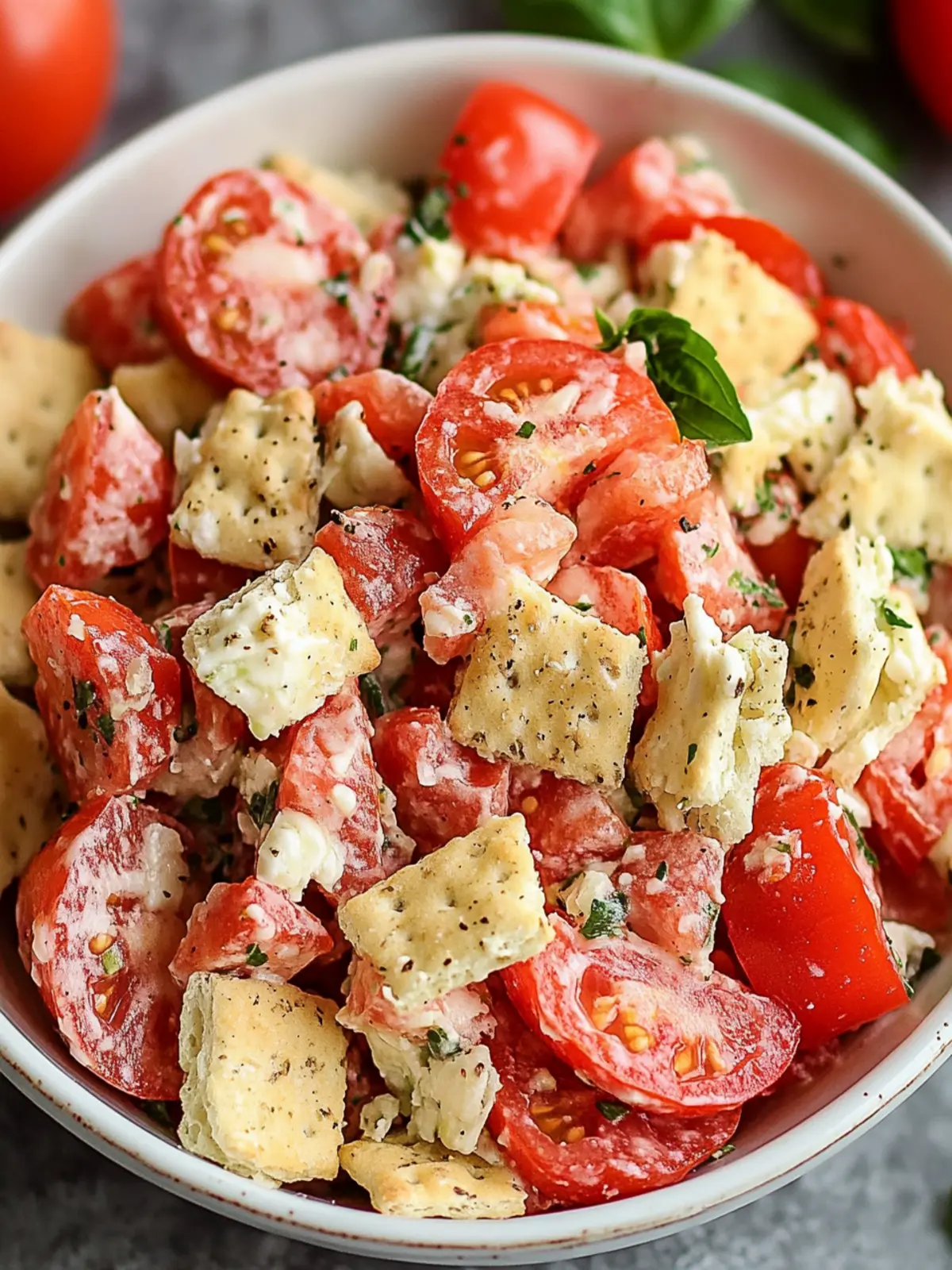 Savory Tomato Cracker Salad: A Fresh Twist on Your Picnic Classic 4 Tomato Cracker Salad