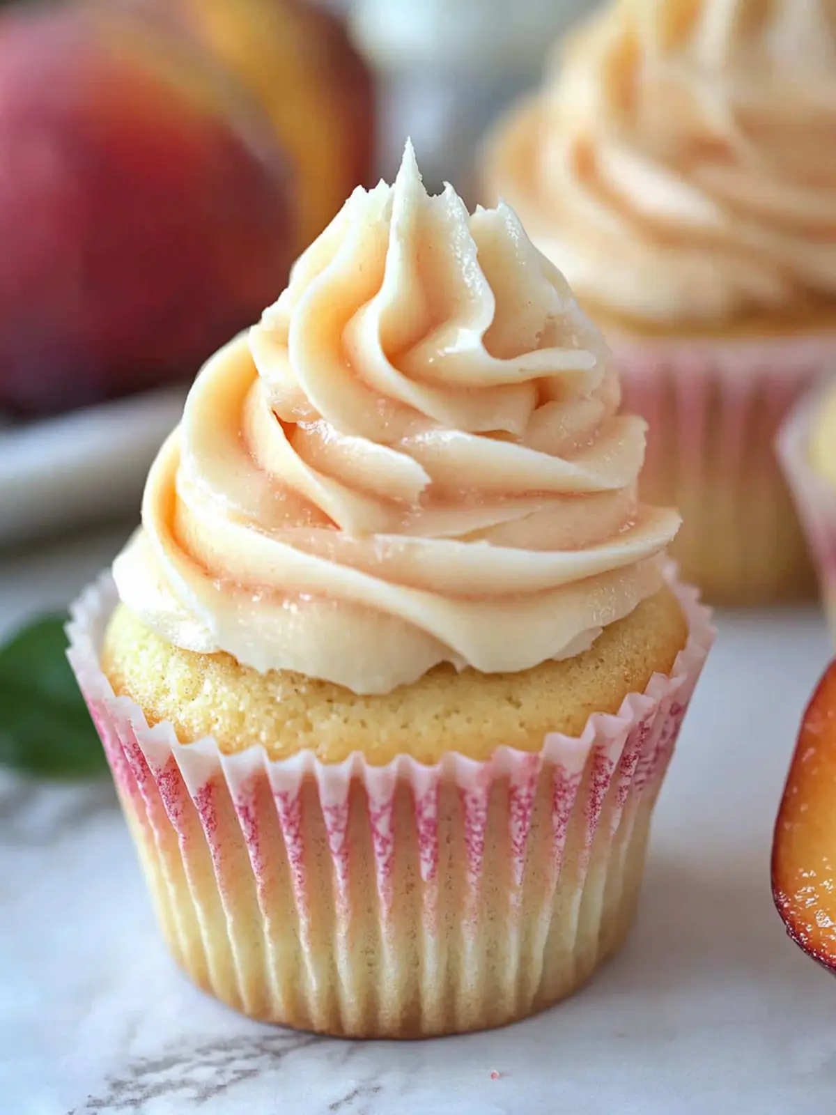 Irresistible Peach Bellini Cupcakes for Sweet Celebrations 5 Peach Bellini Cupcakes