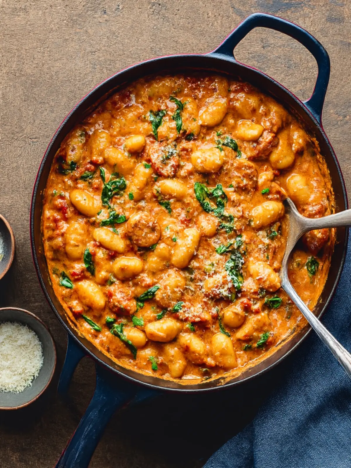 One Pot Creamy Sausage Gnocchi You'll Crave Again and Again 4 One Pot Creamy Sausage Gnocchi