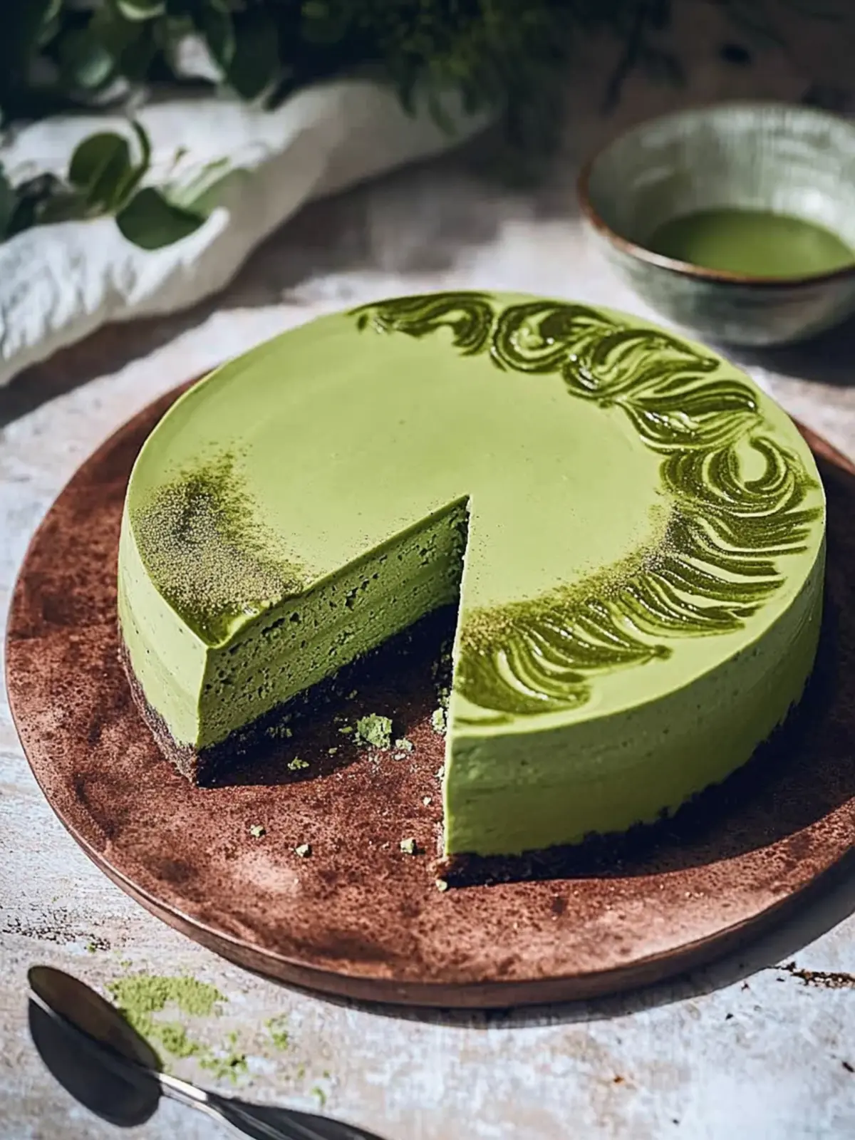 Irresistible Tofu Matcha Cheesecake You Can Make Today! 4 Tofu Matcha Cheesecake