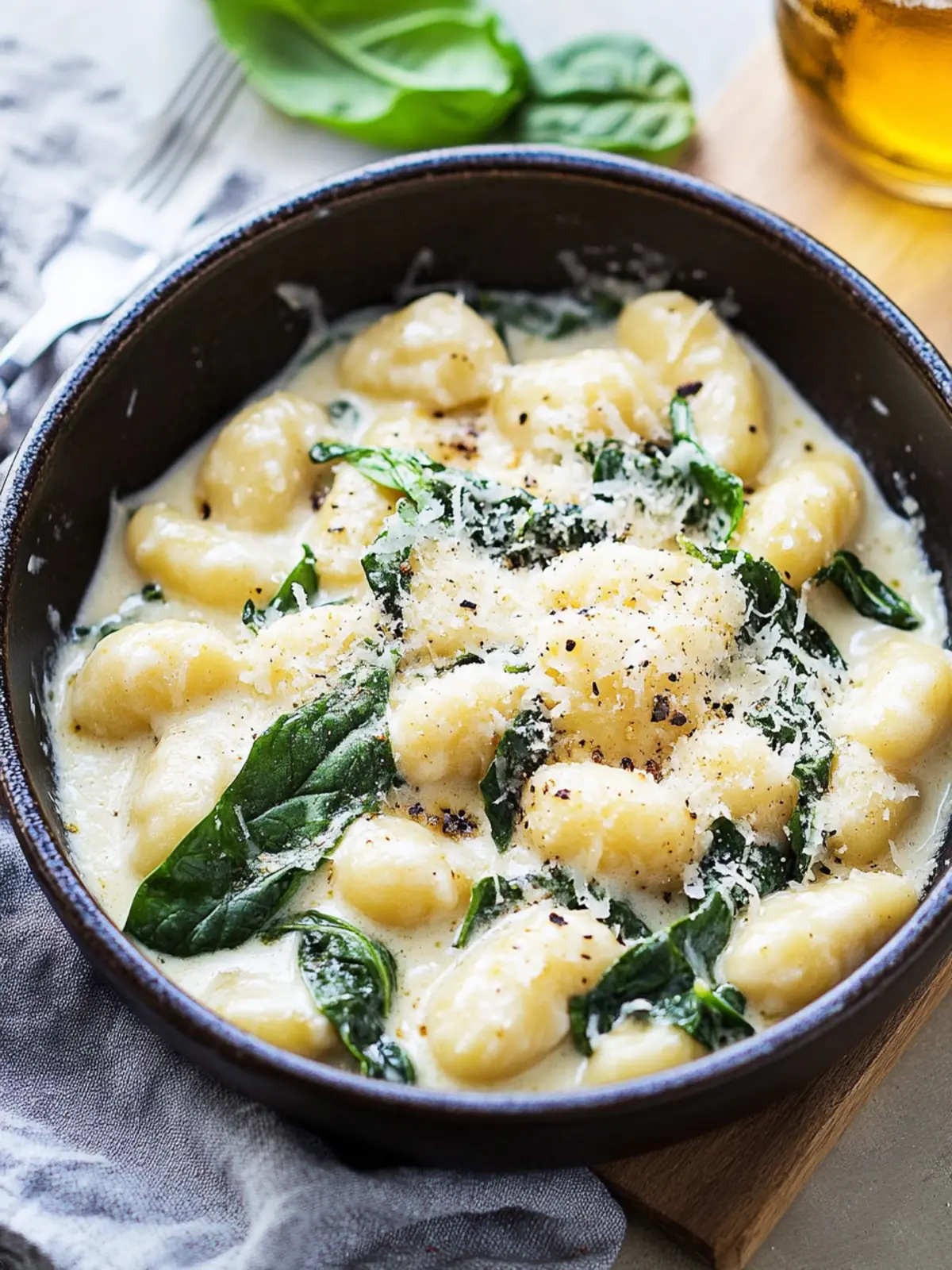 Creamy Garlic Parmesan Spinach Gnocchi in Just 15 Minutes 3 Creamy Garlic Parmesan Spinach Gnocchi