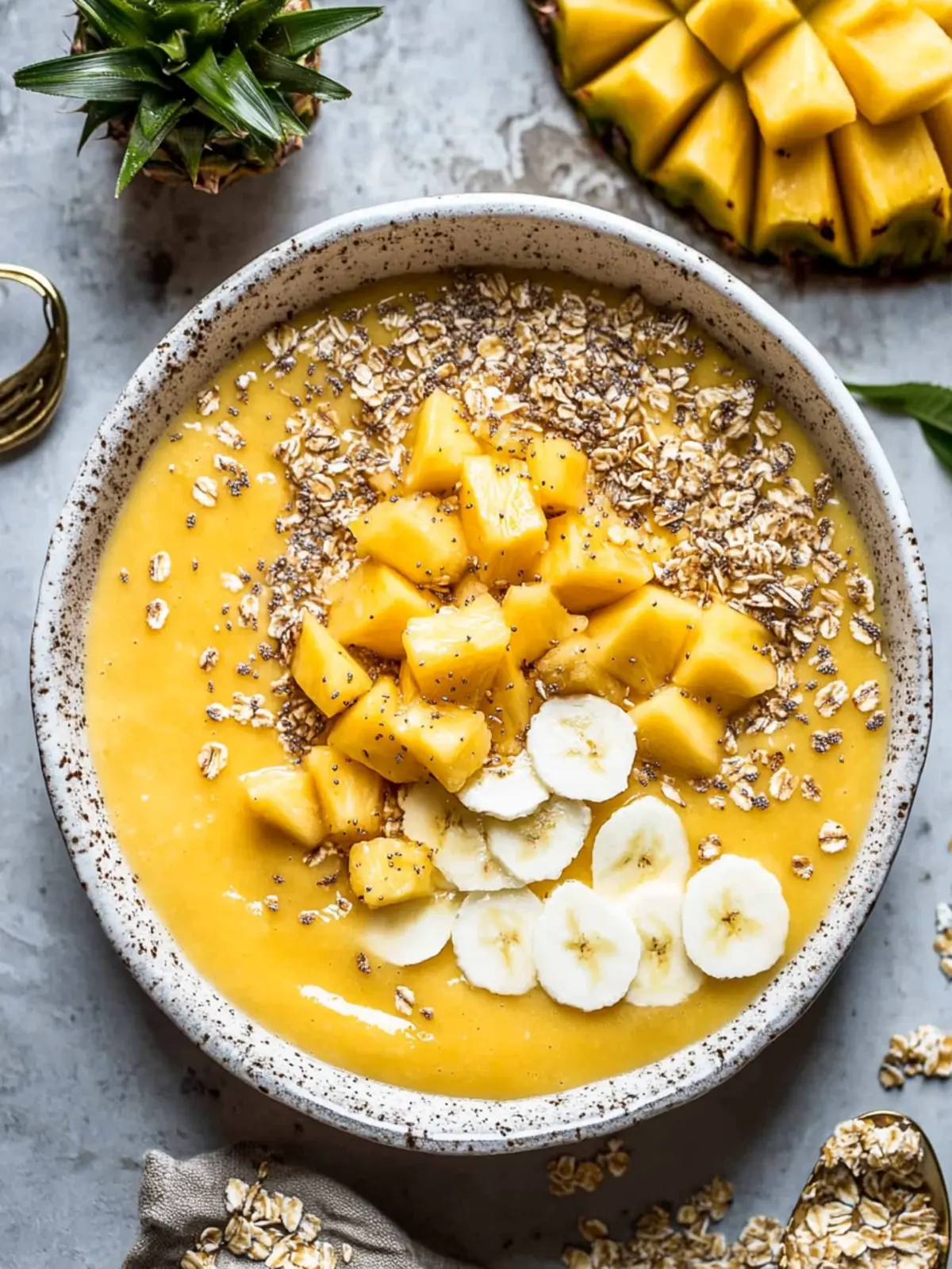 Mango Pineapple Tropical Smoothie Bowl for a Refreshing Boost 2 Mango Pineapple Tropical Smoothie Bowl
