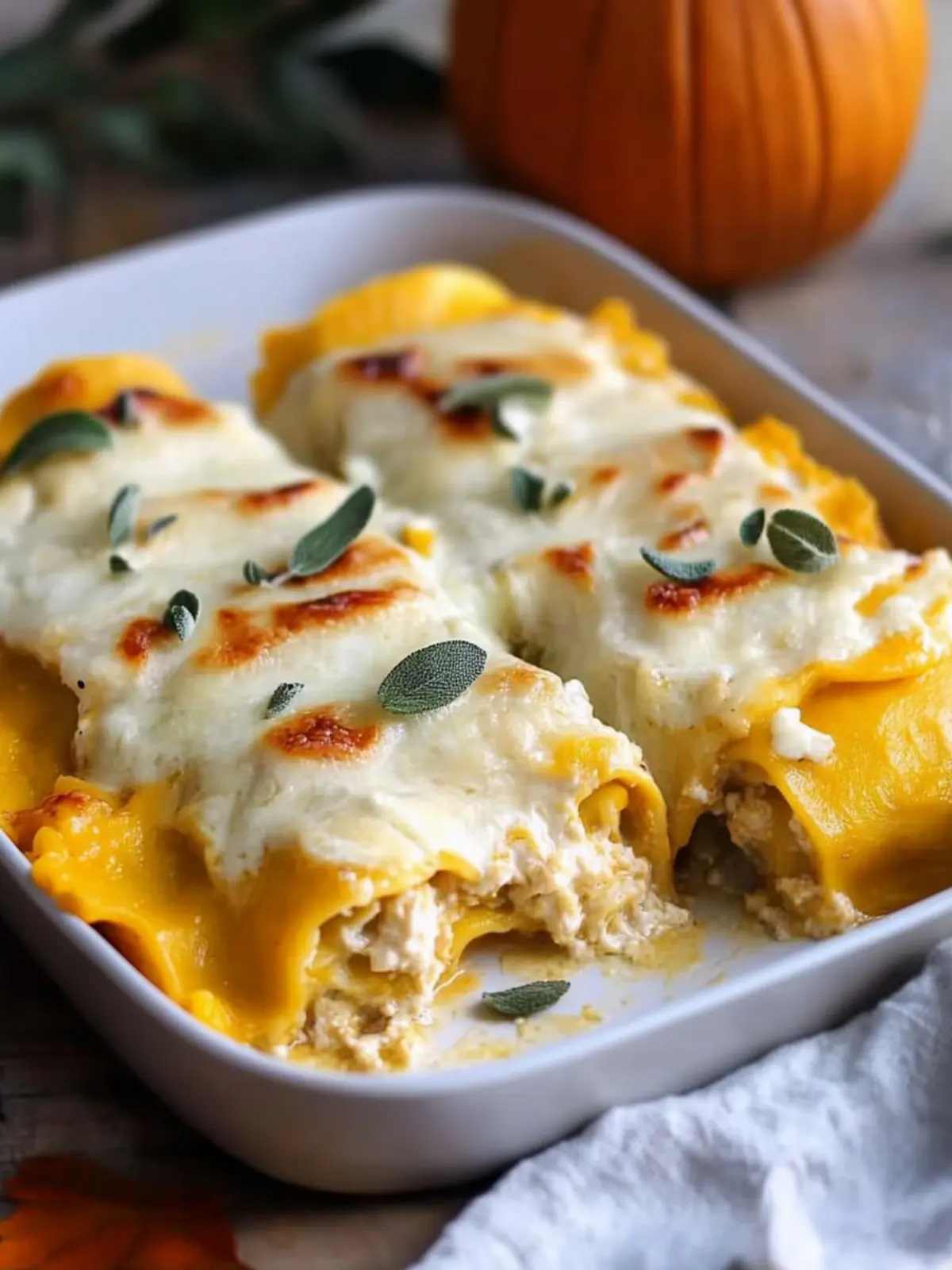 Creamy Pumpkin Lasagna Rolls That Will Wow Your Dinner Guests 2 Creamy Pumpkin Lasagna Rolls