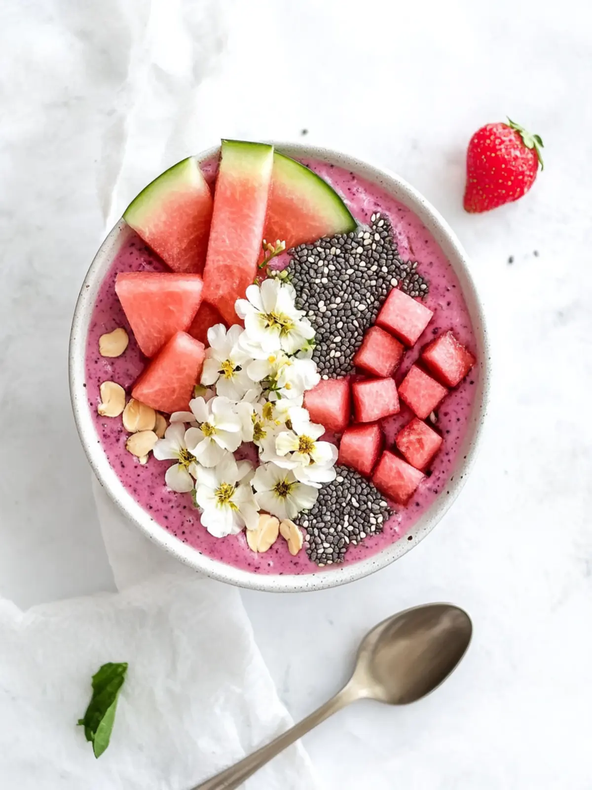 Refreshing Vegan Watermelon Acai Bowl to Revitalize Your Day 2 Vegan Watermelon Acai Bowl