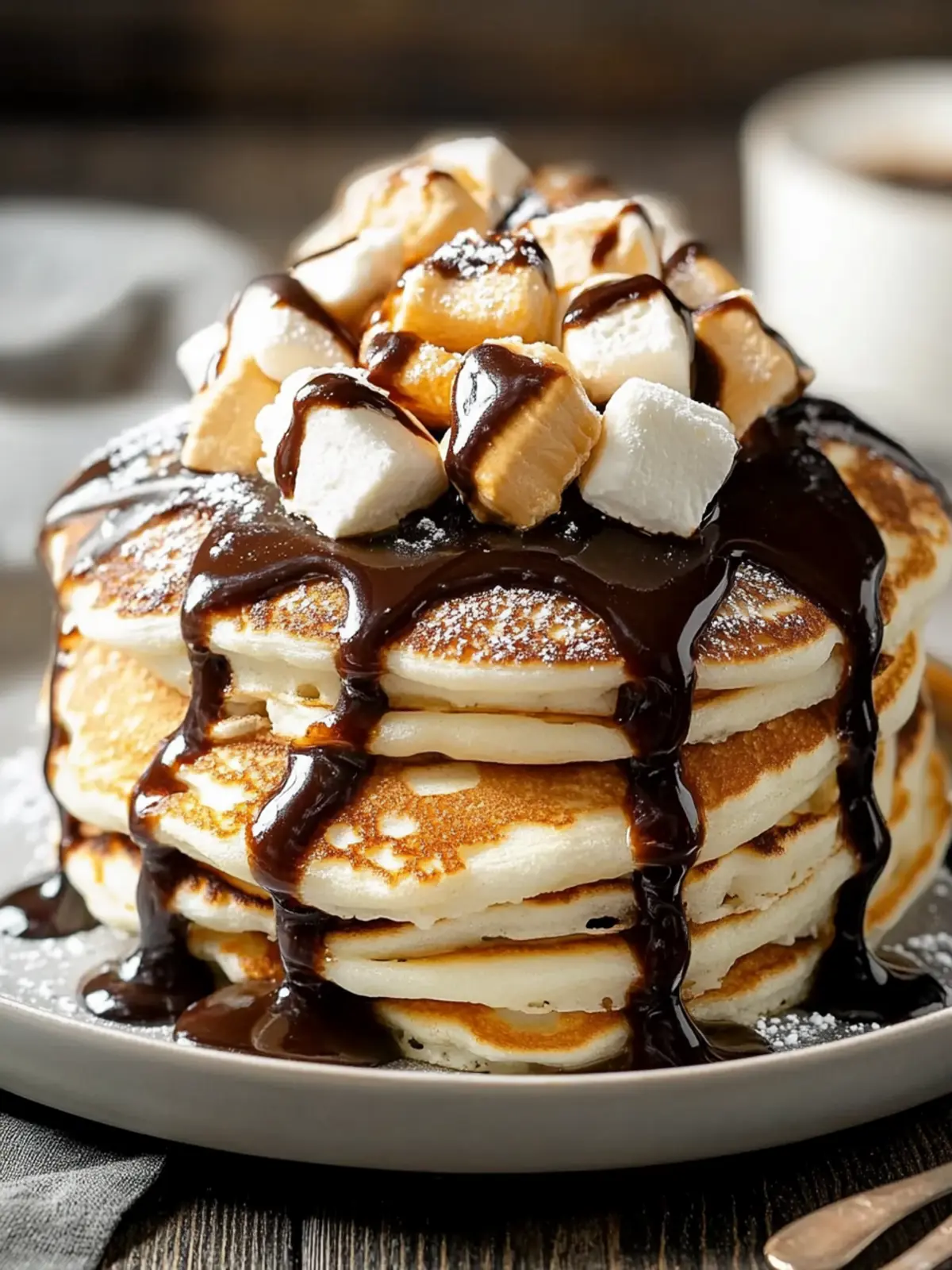 S’mores Pancakes: Indulgence That’ll Wow Your Breakfast Table 4 S’mores Pancakes