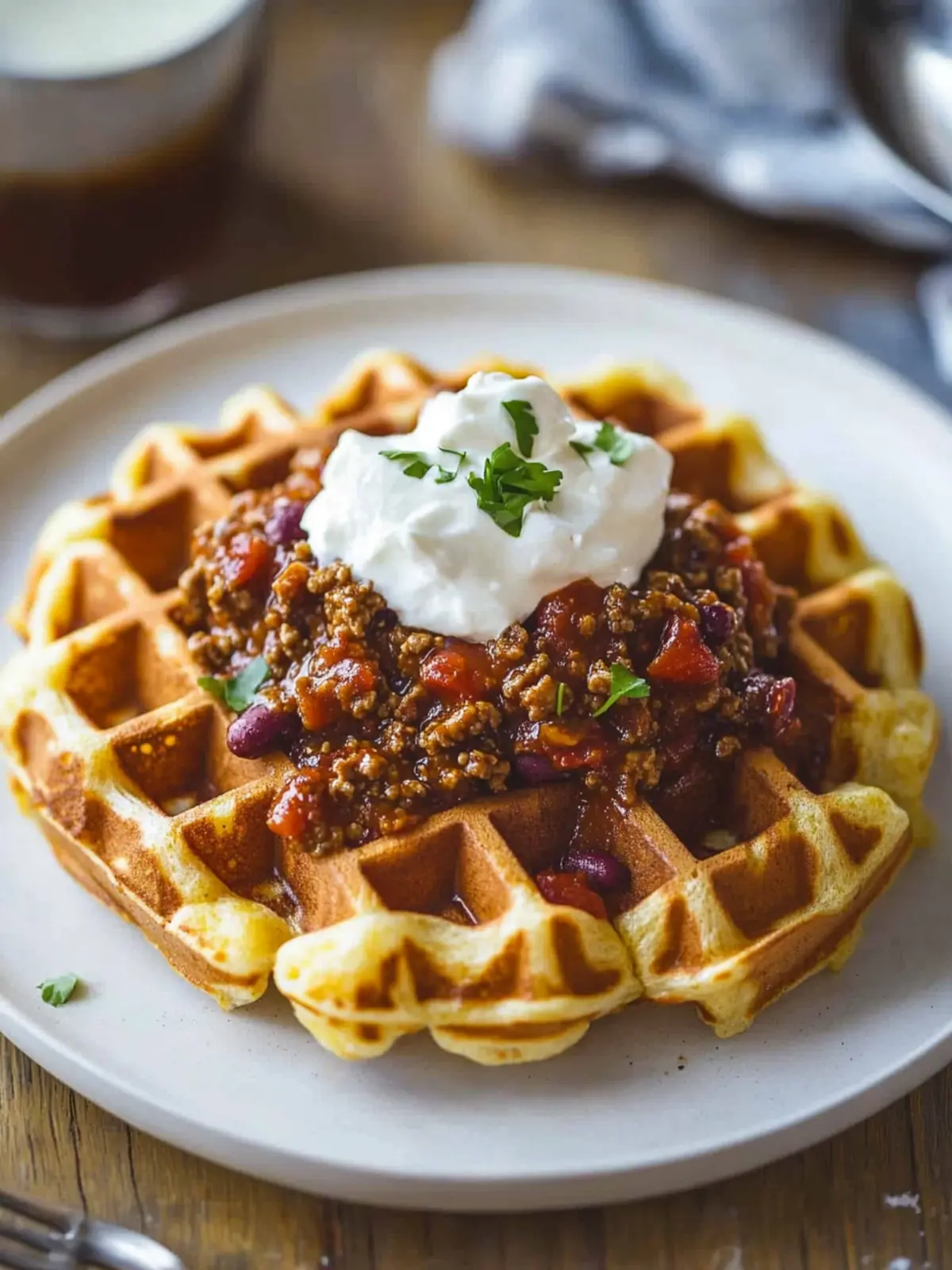 Irresistible Cornbread Waffles with Chili for Cozy Nights 5 Cornbread Waffles with Chili