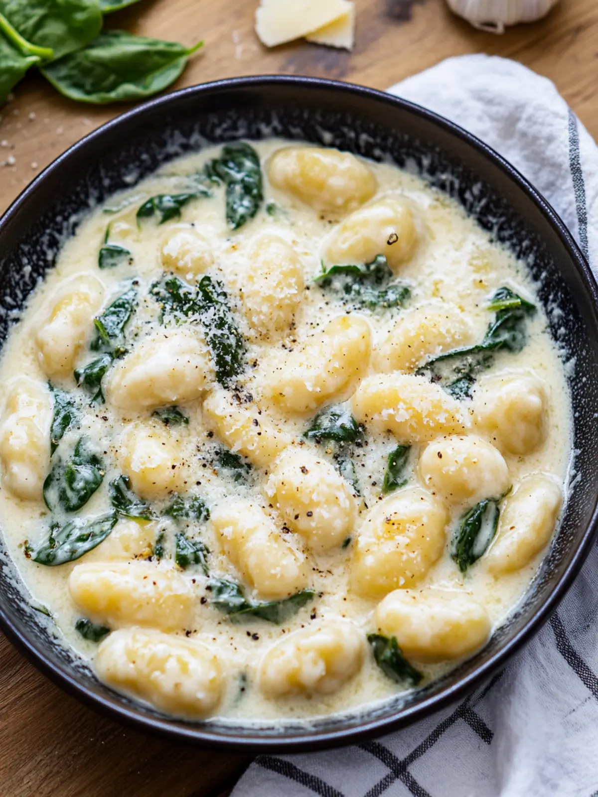 Creamy Garlic Parmesan Spinach Gnocchi in Just 15 Minutes 2 Creamy Garlic Parmesan Spinach Gnocchi