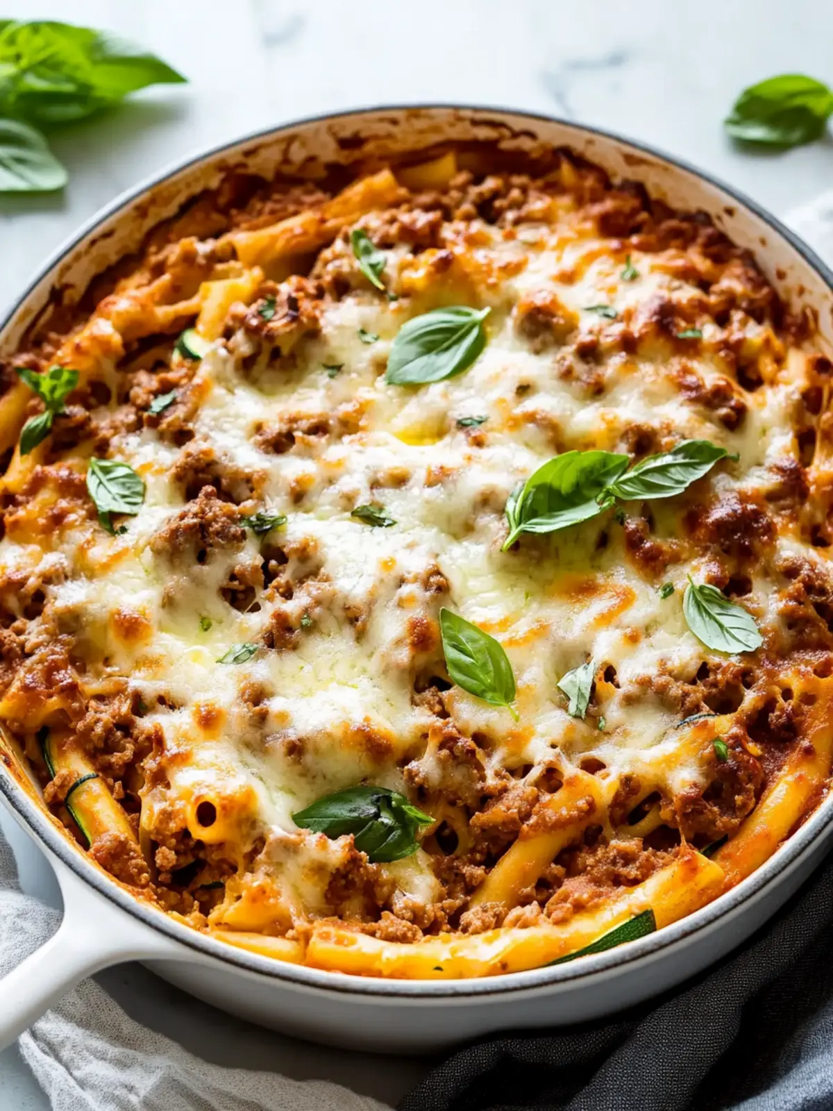 Cheesy Beef & Zucchini Noodle Bake: Comfort Made Easy 3 Cheesy Beef & Zucchini Noodle Bake