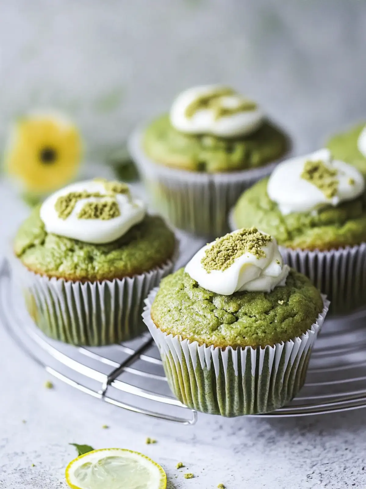 Delicious Matcha Muffins with Lemon Icing for a Fresh Twist 5 Matcha Muffins with Lemon Icing