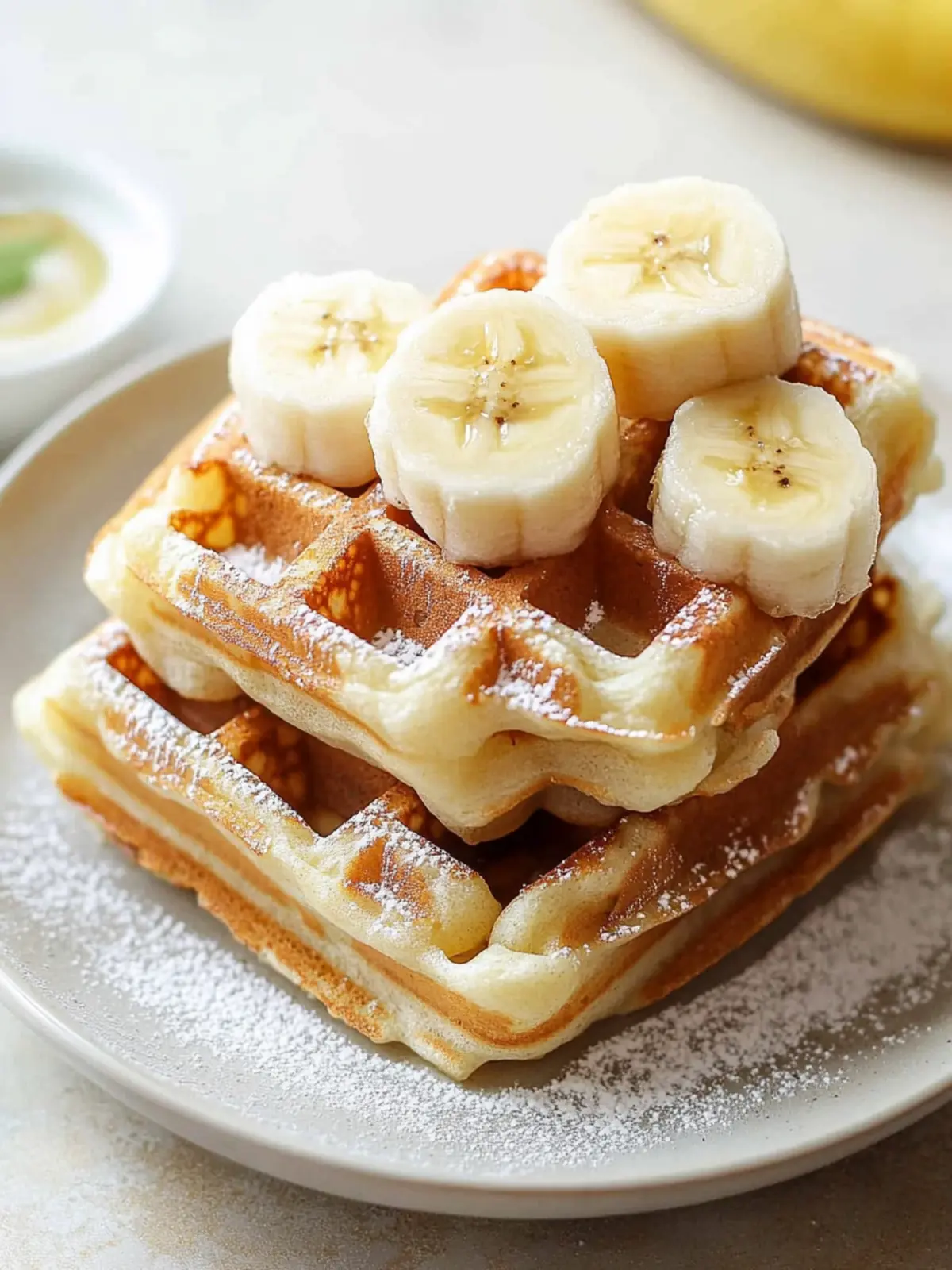 Banana Mochi Waffles: Chewy Bliss for Your Weekend Brunch 4 Banana Mochi Waffles