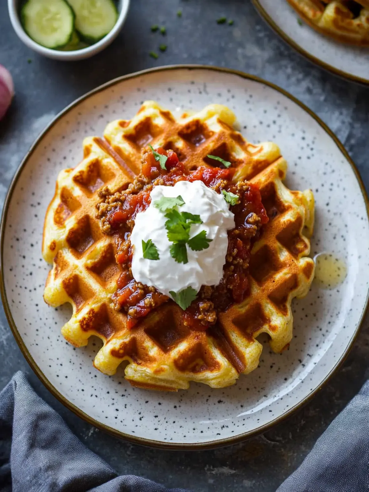 Irresistible Cornbread Waffles with Chili for Cozy Nights 3 Cornbread Waffles with Chili