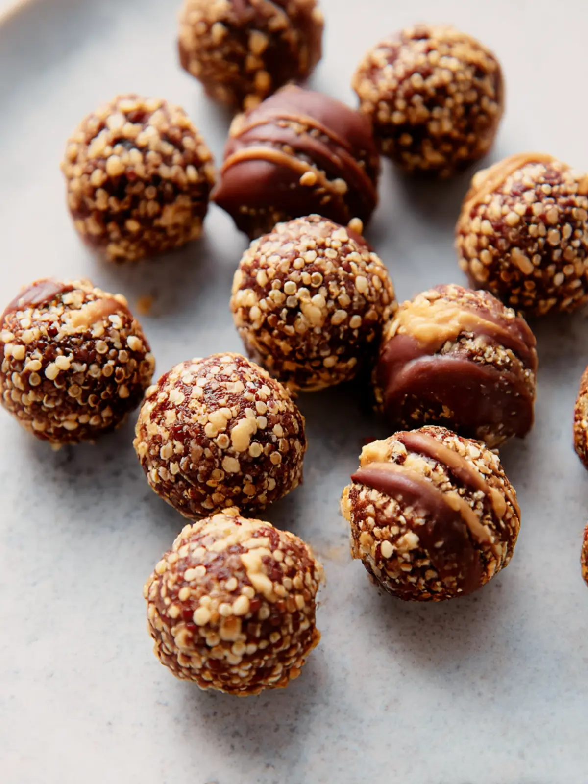 Irresistible Chocolate Peanut Butter Quinoa Crunch Bites Recipe 3 Chocolate Peanut Butter Quinoa Crunch Bites