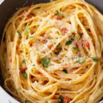 Creamy Roasted Garlic and Red Pepper Fettuccine Alfredo Delight 41 Roasted Garlic and Red Pepper Fettuccine Alfredo