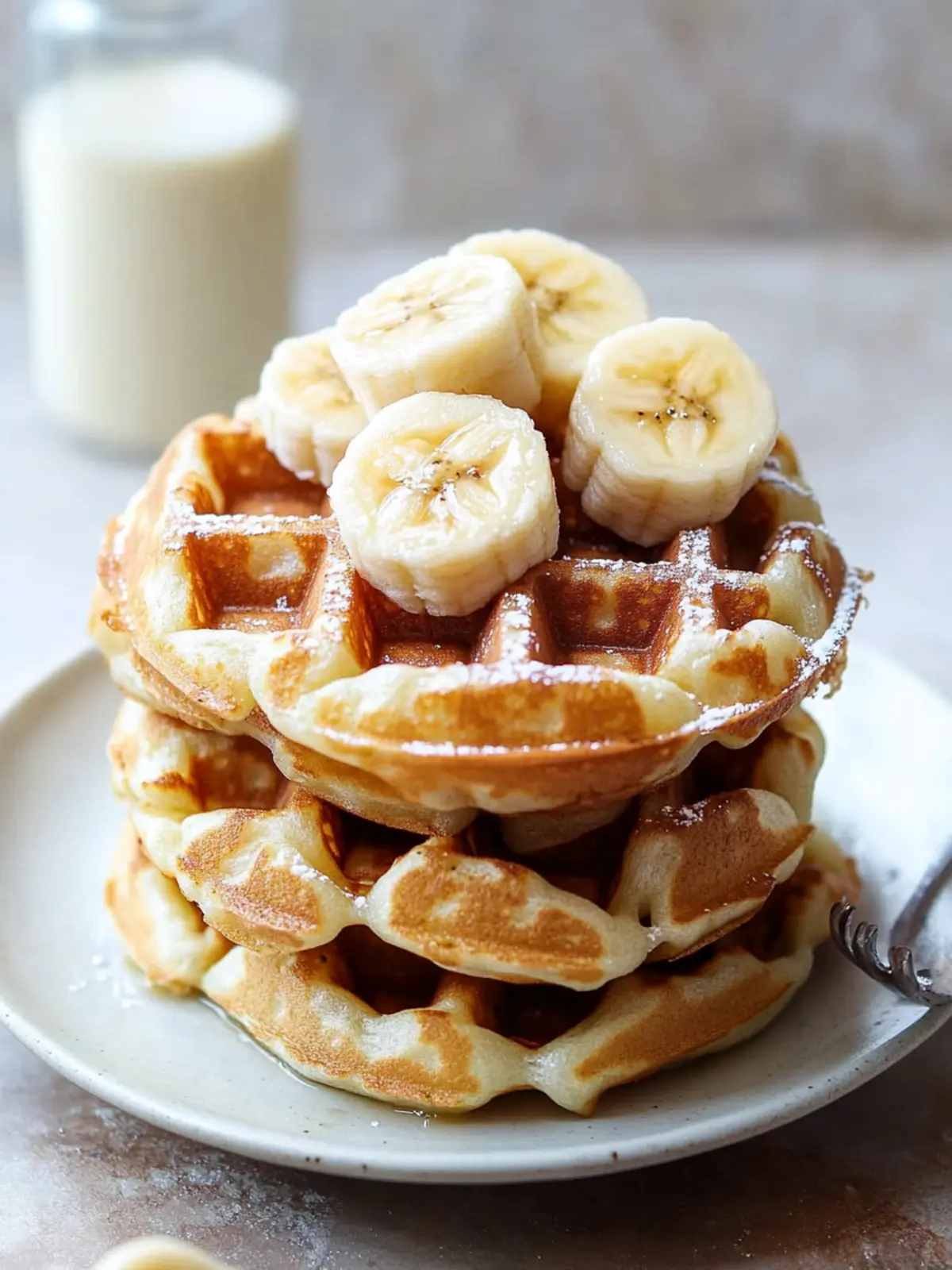 Banana Mochi Waffles: Chewy Bliss for Your Weekend Brunch 3 Banana Mochi Waffles