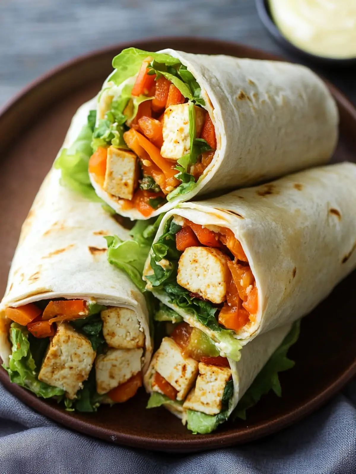 Buffalo Ranch Tofu Wraps: A Flavorful Twist on Comfort Food 4 Buffalo Ranch Tofu Wraps