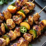 Jalapeno Peach Chicken Skewers for a Flavorful Feast! 6 Jalapeno Peach Chicken Skewers