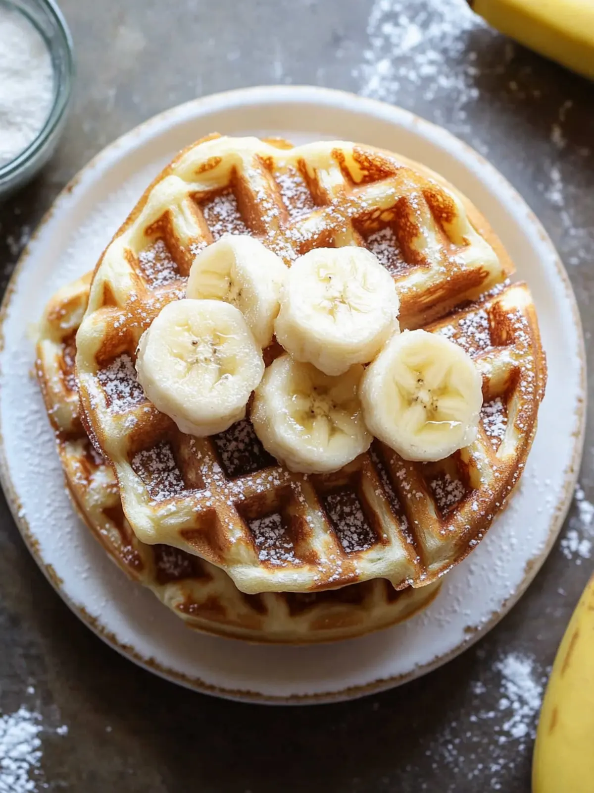 Banana Mochi Waffles: Chewy Bliss for Your Weekend Brunch 5 Banana Mochi Waffles