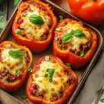 Irresistible Low Carb Pizza Stuffed Peppers with Ground Beef 7 Low Carb Pizza Stuffed Peppers with Ground Beef