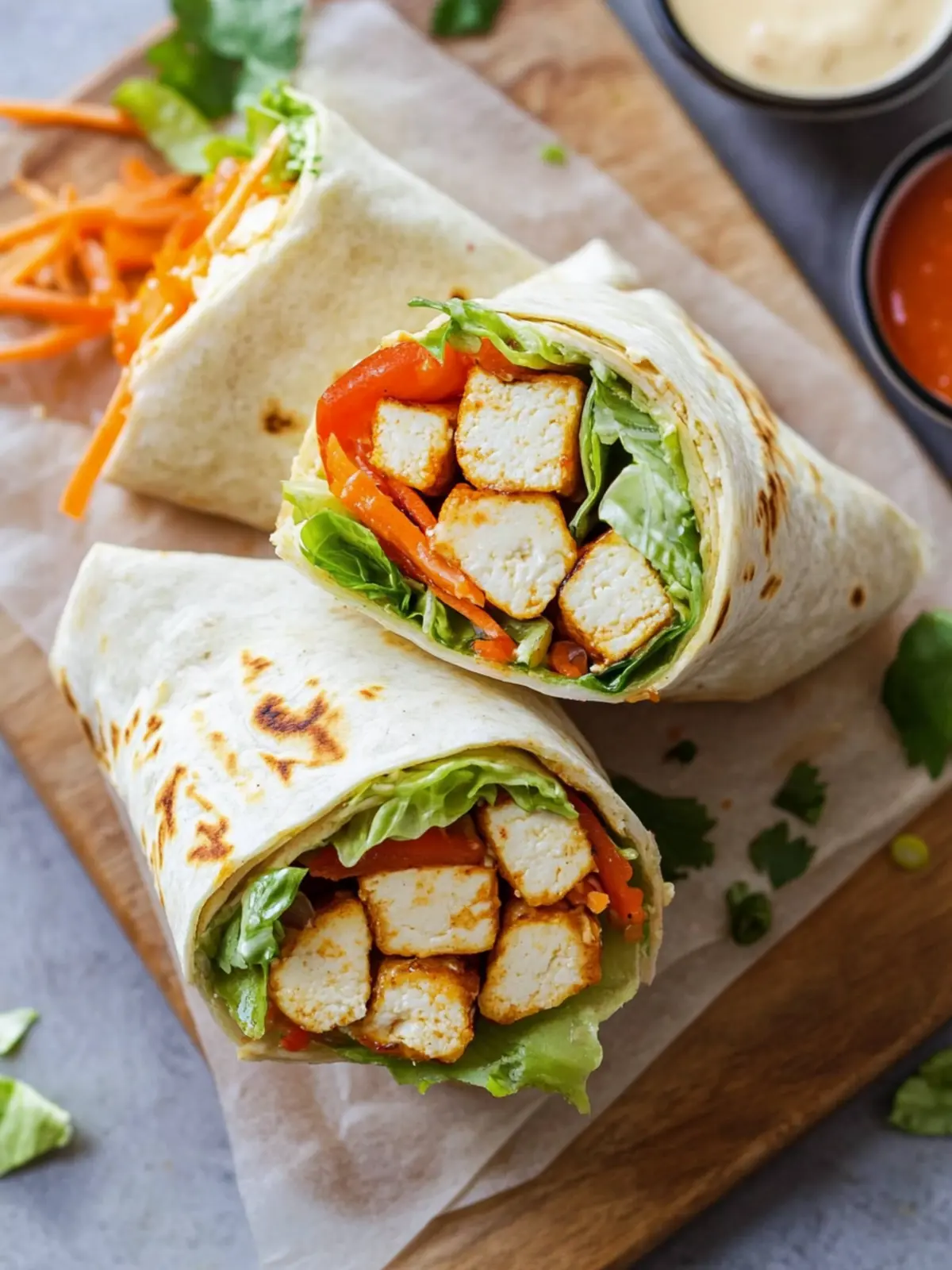 Buffalo Ranch Tofu Wraps: A Flavorful Twist on Comfort Food 3 Buffalo Ranch Tofu Wraps