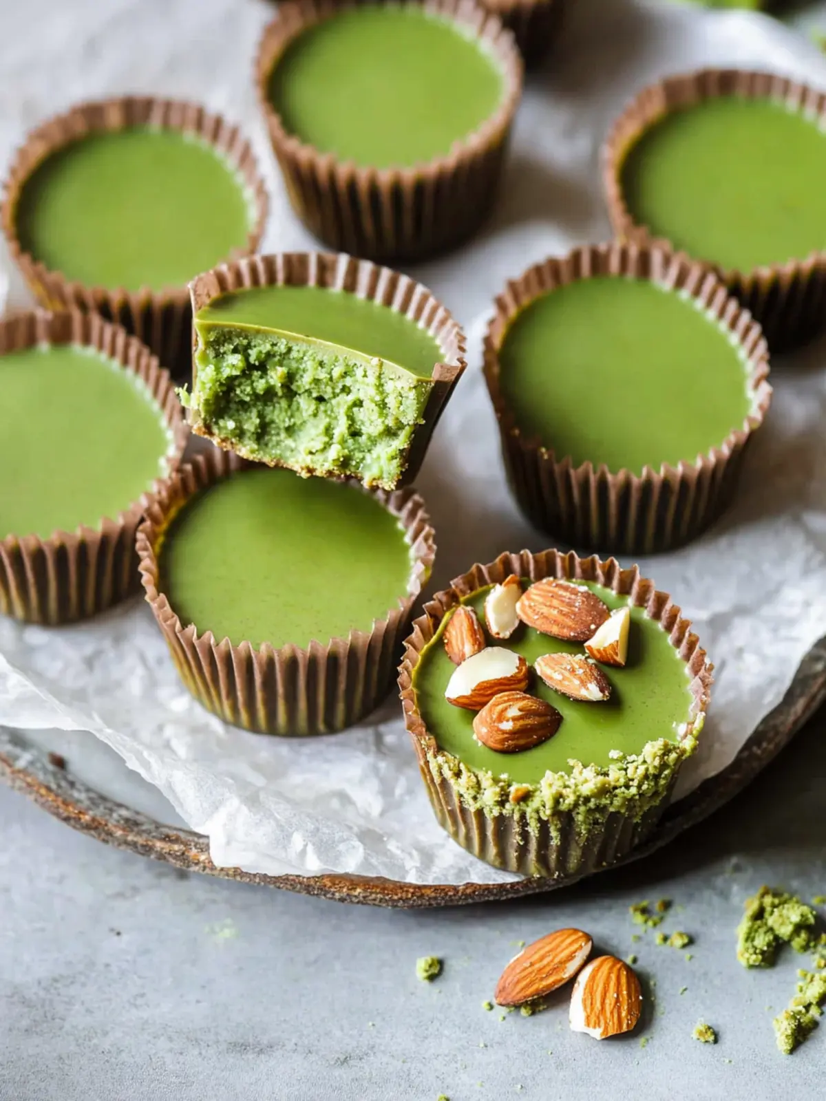 Delight in Matcha Coconut Almond Butter Cups Bliss 2 Matcha Coconut Almond Butter Cups