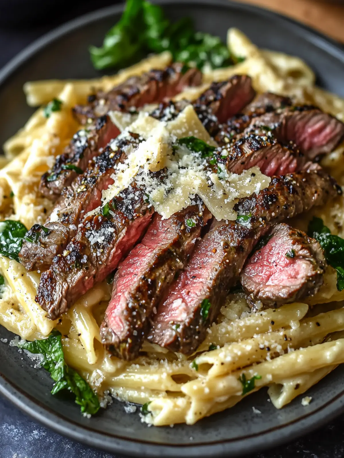Garlic Parmesan Steak Pasta: Quick Comfort in 30 Minutes 2 Garlic Parmesan Steak Pasta