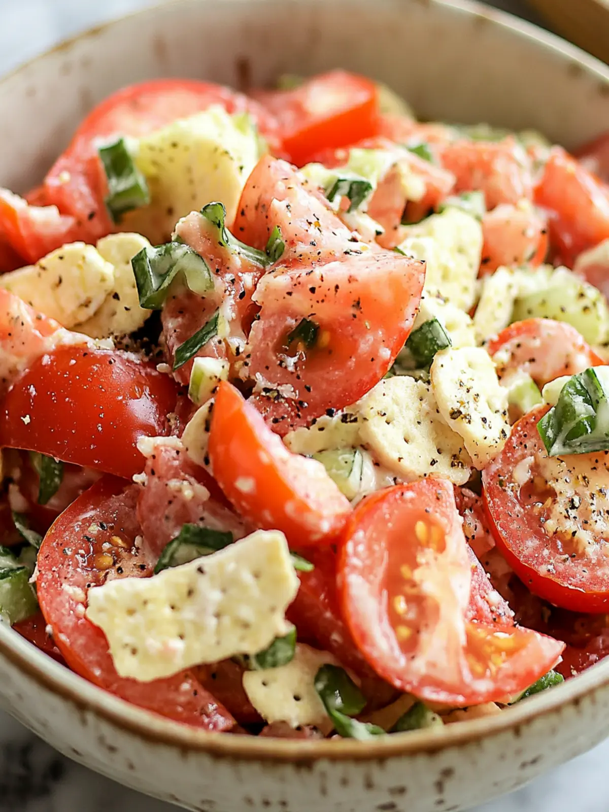Savory Tomato Cracker Salad: A Fresh Twist on Your Picnic Classic 3 Tomato Cracker Salad