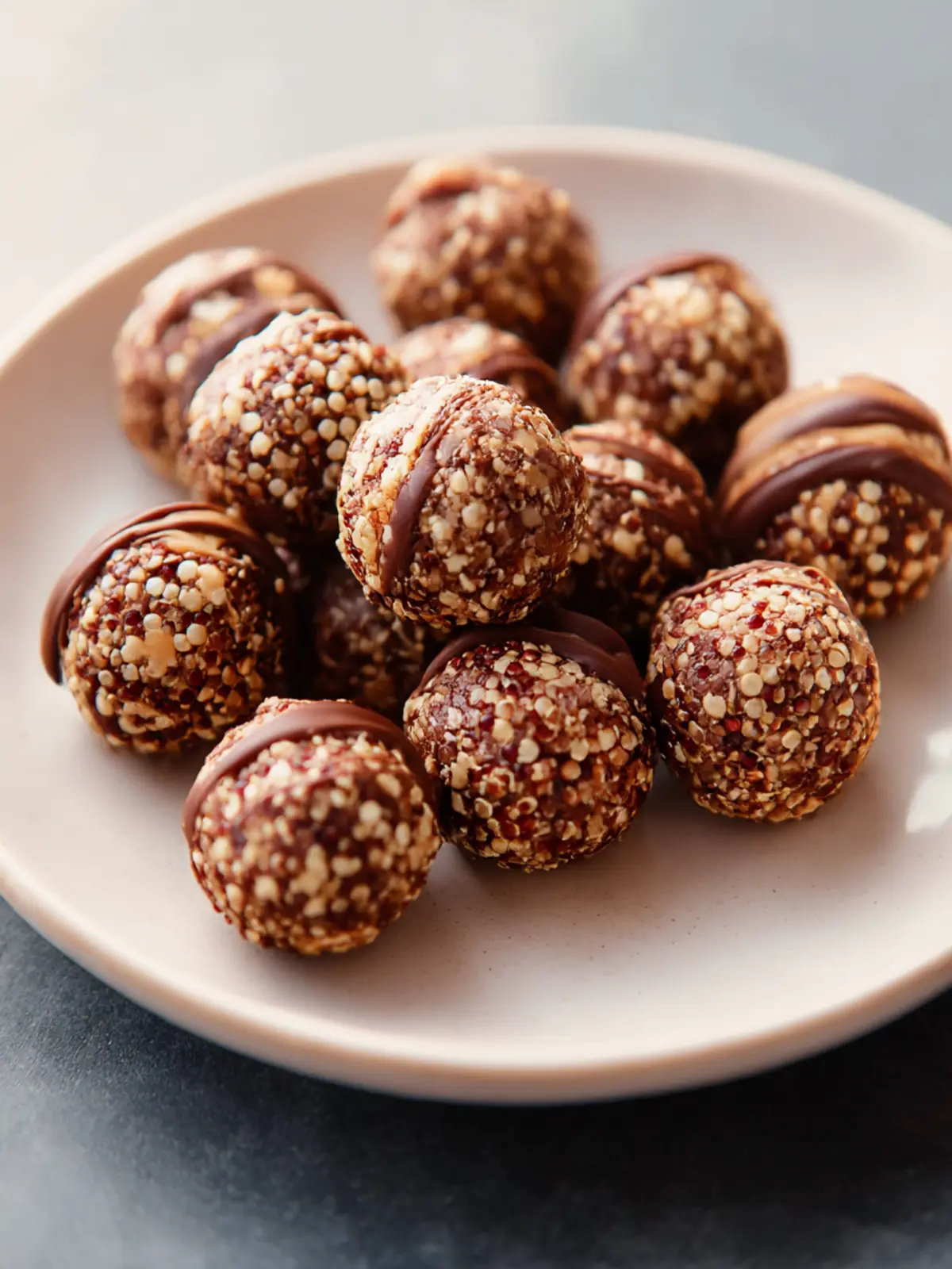Irresistible Chocolate Peanut Butter Quinoa Crunch Bites Recipe 2 Chocolate Peanut Butter Quinoa Crunch Bites