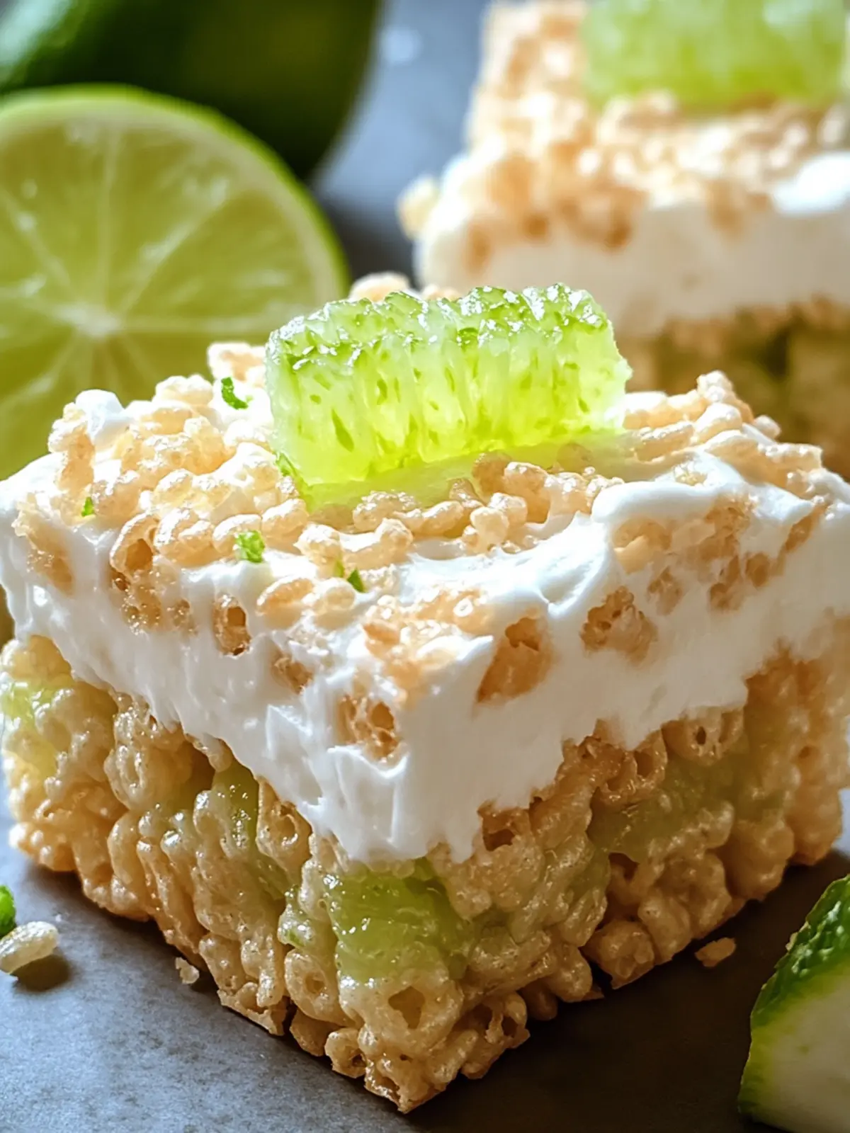 Zesty Key Lime Pie Rice Krispie Treats You’ll Devour 3 Key Lime Pie Rice Krispie Treats