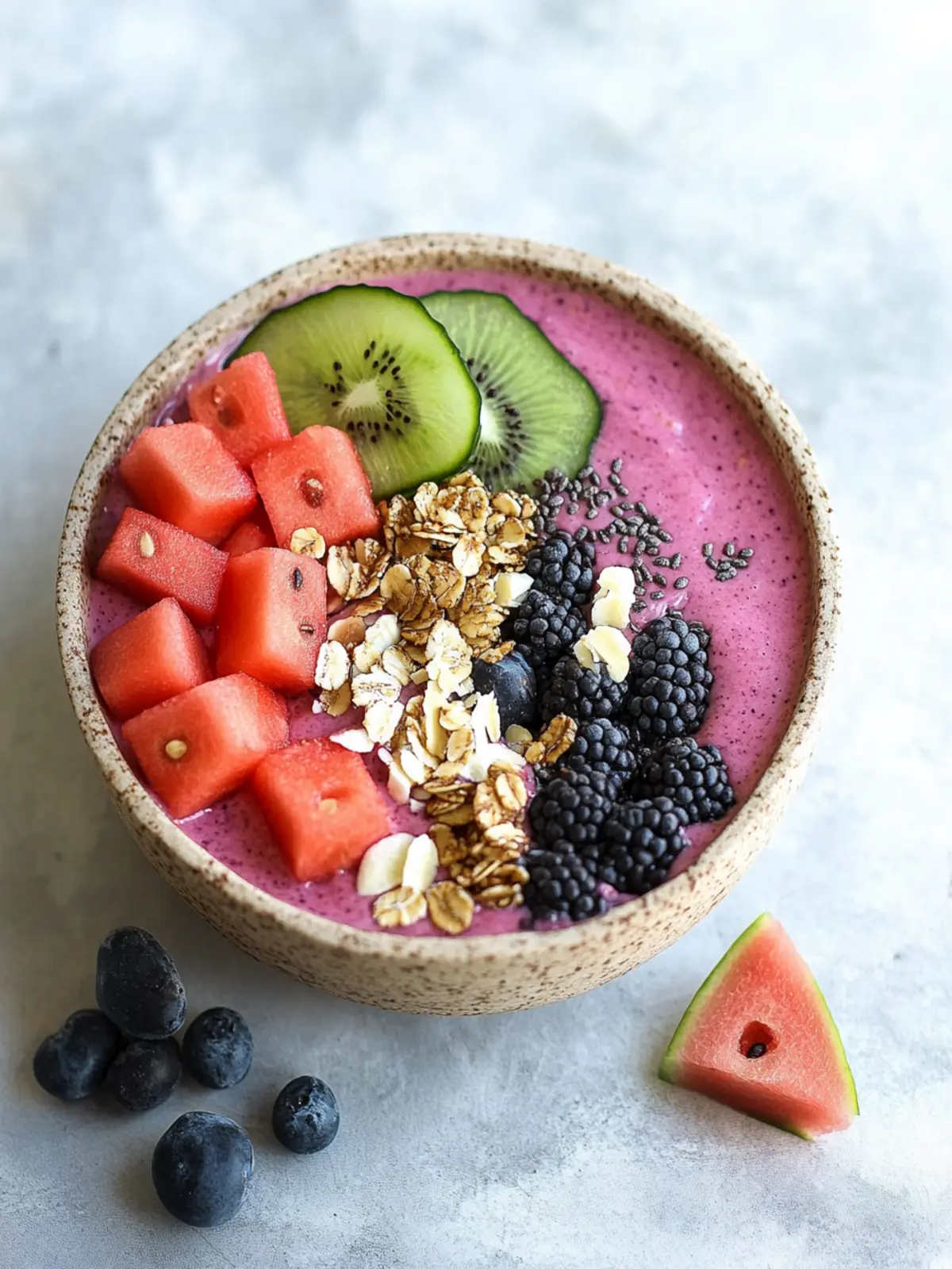 Refreshing Vegan Watermelon Acai Bowl to Revitalize Your Day 4 Vegan Watermelon Acai Bowl